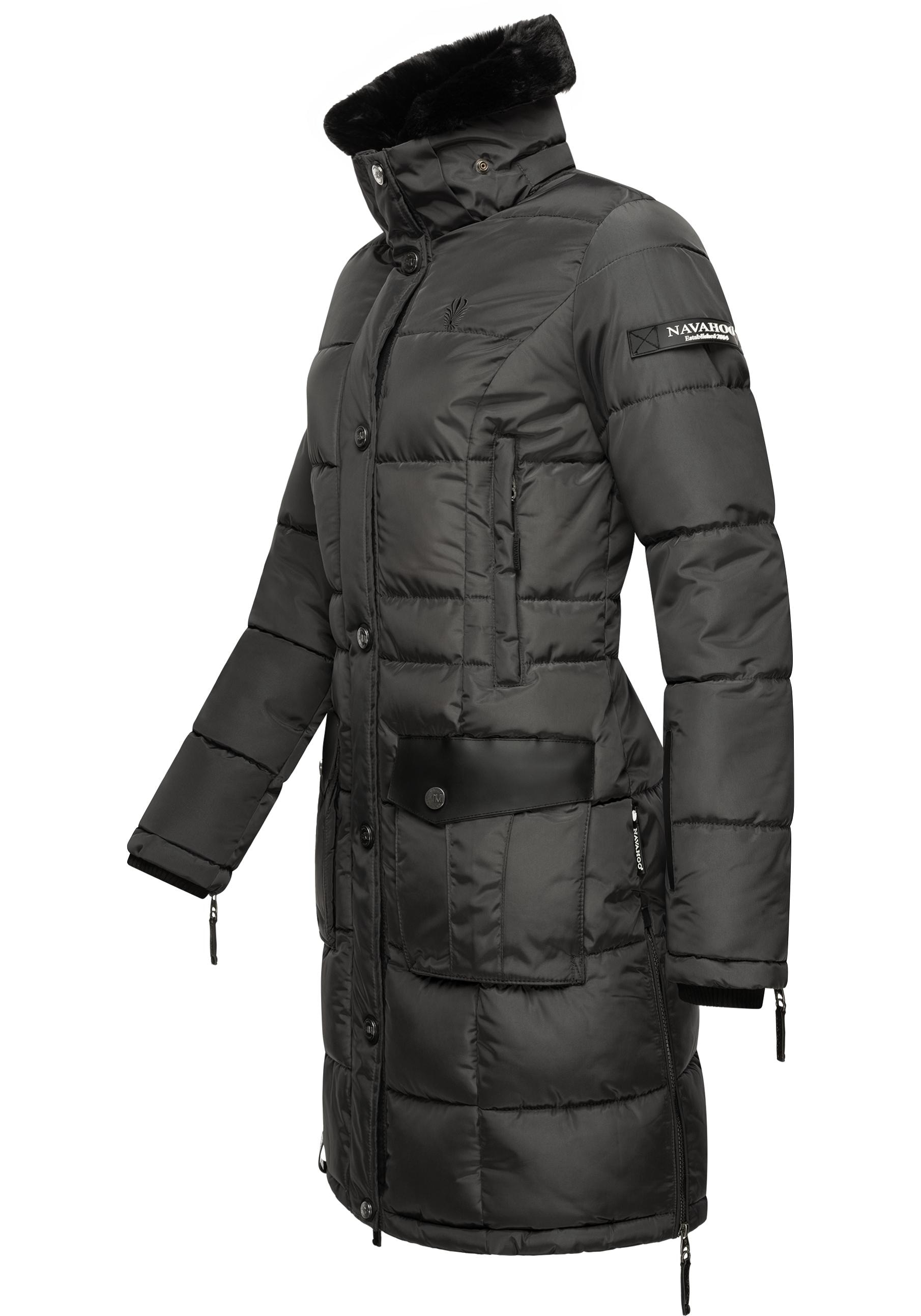 Navahoo Steppmantel »Sinja«, | kaufen edlem stylischer Parka mit Winter Fellimitat BAUR