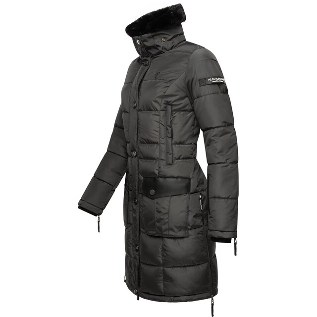 Navahoo Steppmantel »Sinja«, stylischer Winter Parka mit edlem Fellimitat  kaufen | BAUR