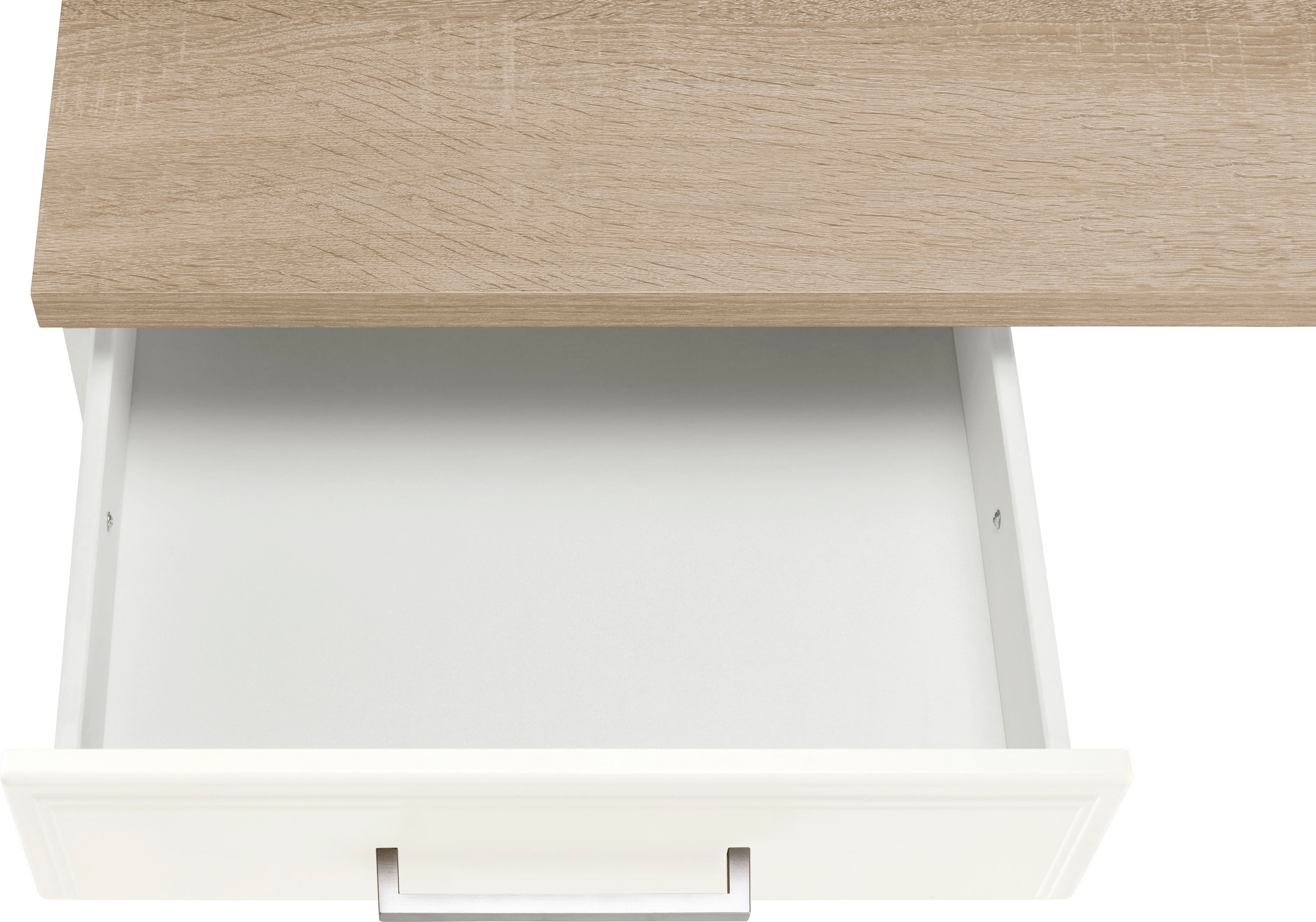 HELD MÖBEL Küchenzeile »Stockholm«, Breite 270 cm, mit hochwertigen MDF Fronten im Landhaus-Stil