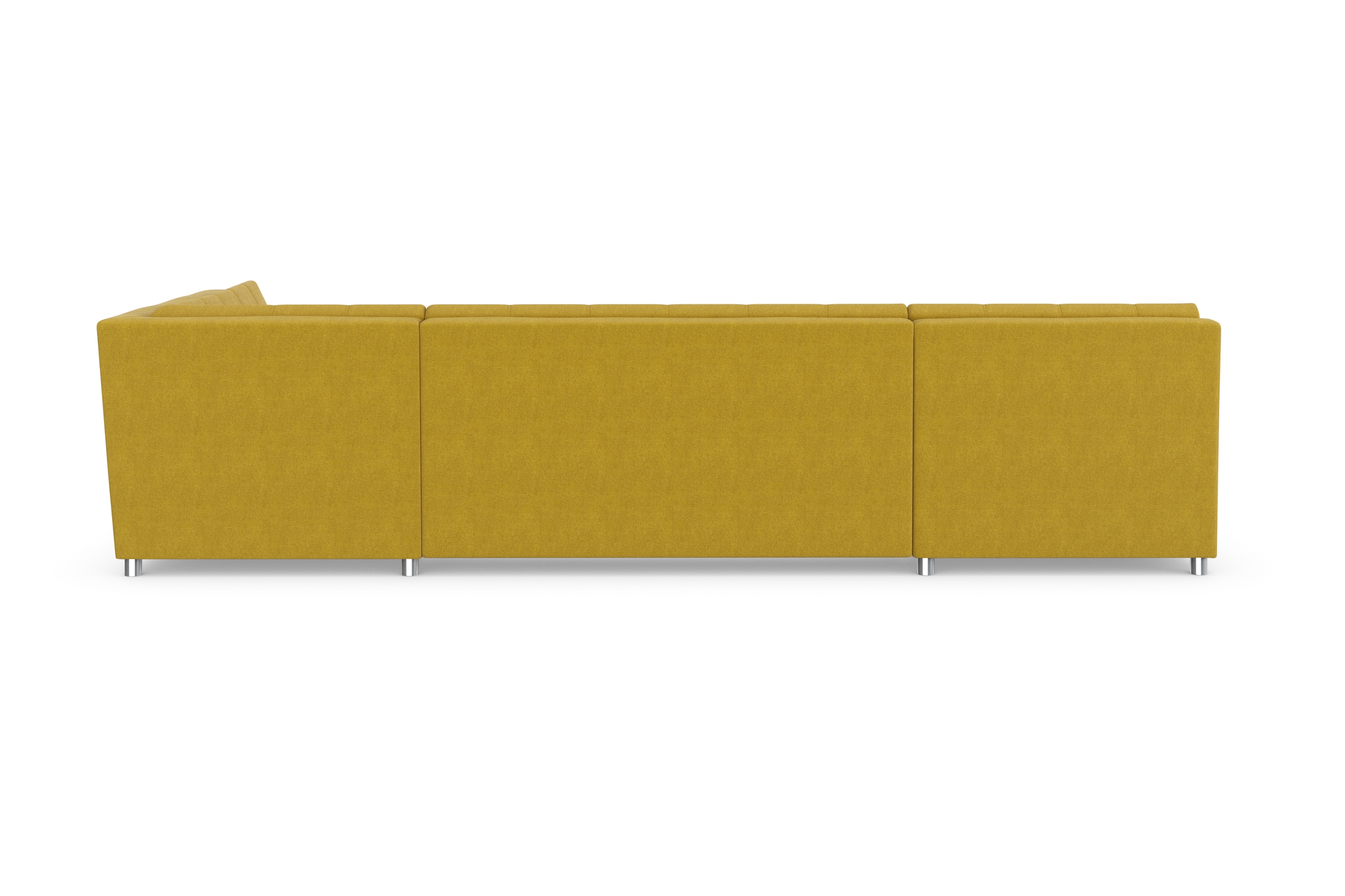 DOMO collection Wohnlandschaft »Treviso incl. Zierkissen, moderne Steppung, XXL: B/T/H: 364/201/83 cm«, wahlweise mit Bettfunktion, in vielen Bezugsarten auch in Cord U-Form