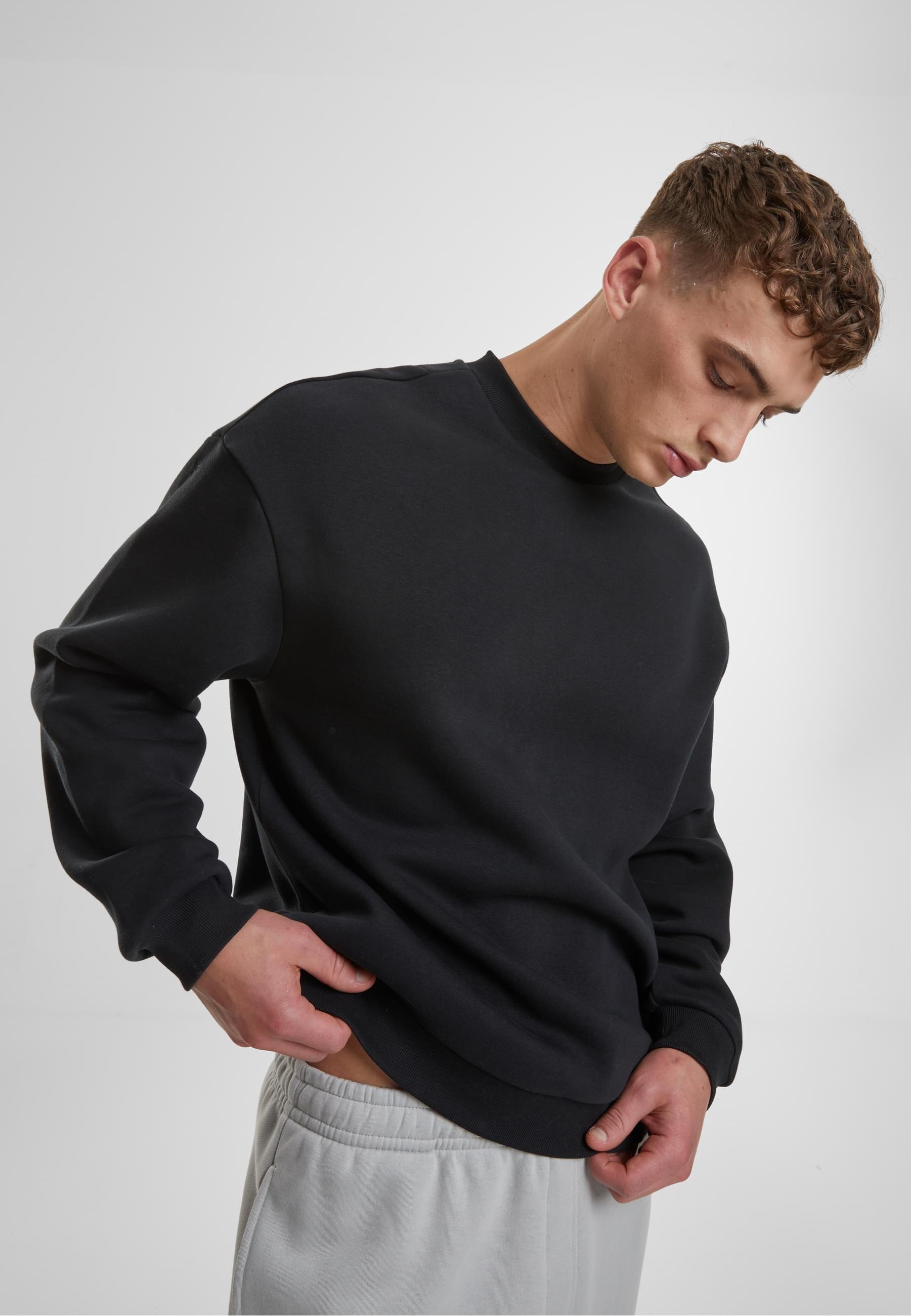 URBAN CLASSICS Rundhalspullover »Urban Classics Fluffy Crewneck«, (1 tlg.)