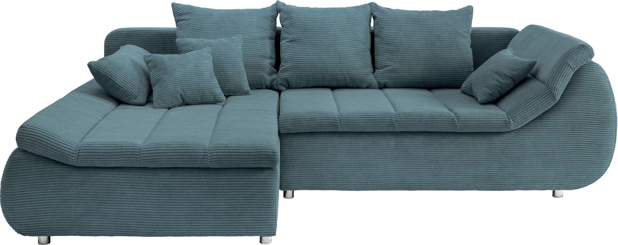 INOSIGN Ecksofa "Imola elegant und bequem, aktuelle Steppung im Sitz, L-For günstig online kaufen