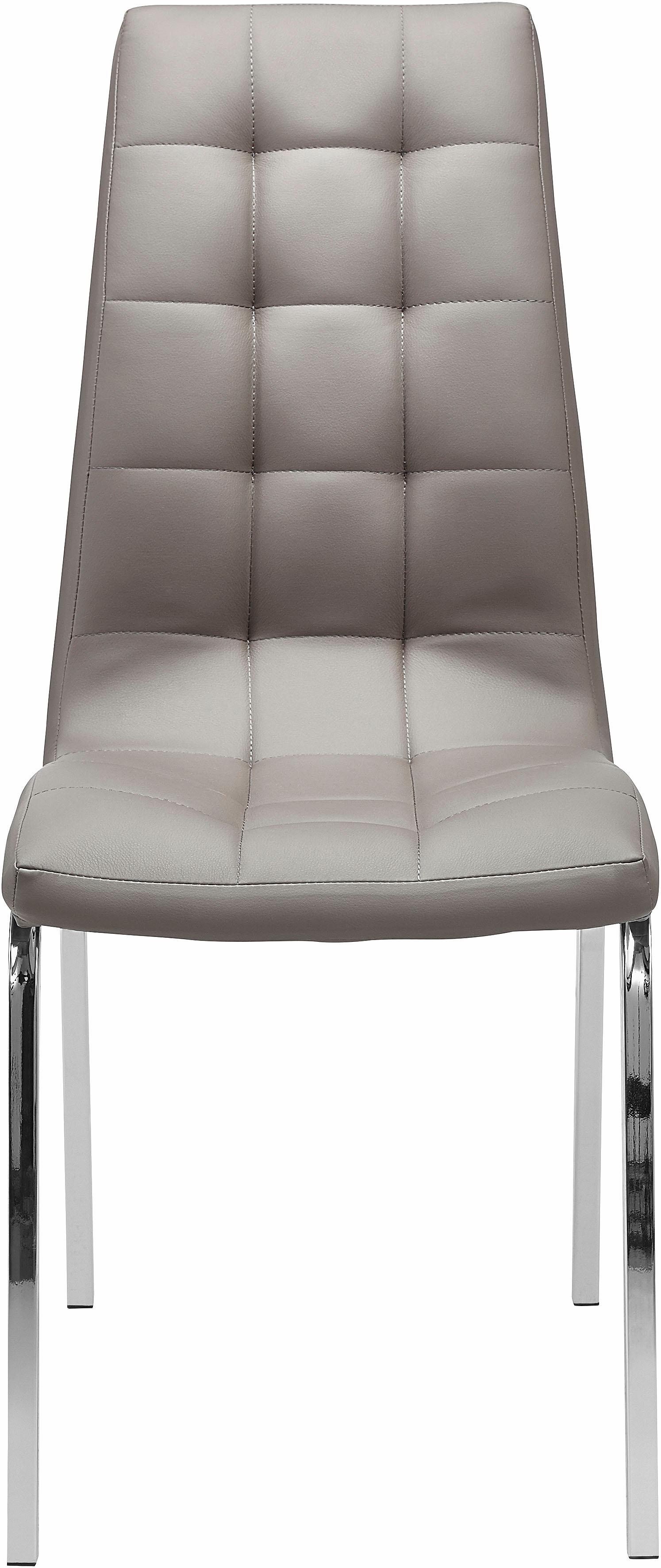 Thumbnail - INOSIGN 4-Fußstuhl "Lila" (Set) 2 Stk.(2 Stück) Bezug in Kunstleder, verchromtes Metallgestell