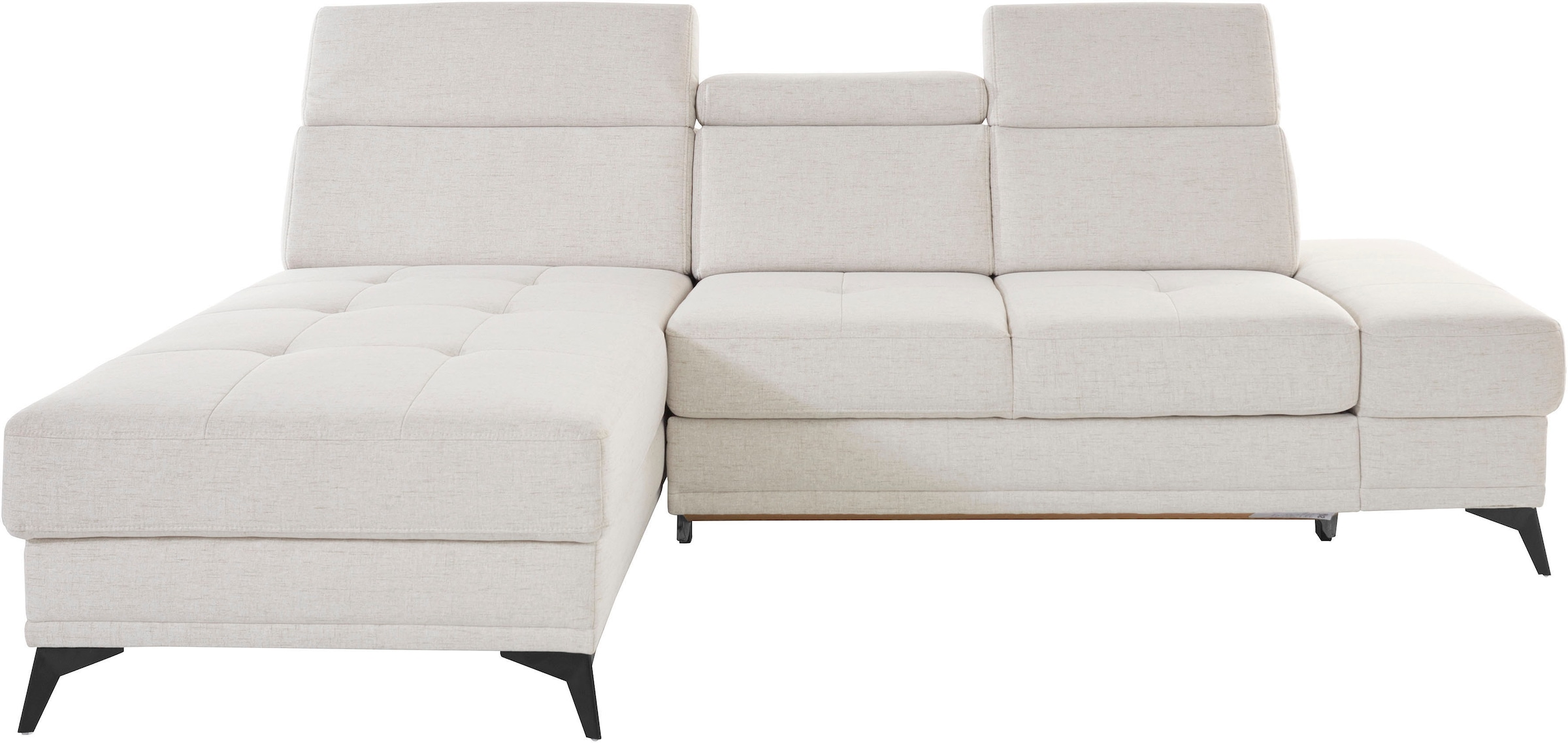 Home affaire Ecksofa "Cardiz L-Form" inkl.Kopfteilverstellung und Federkern günstig online kaufen