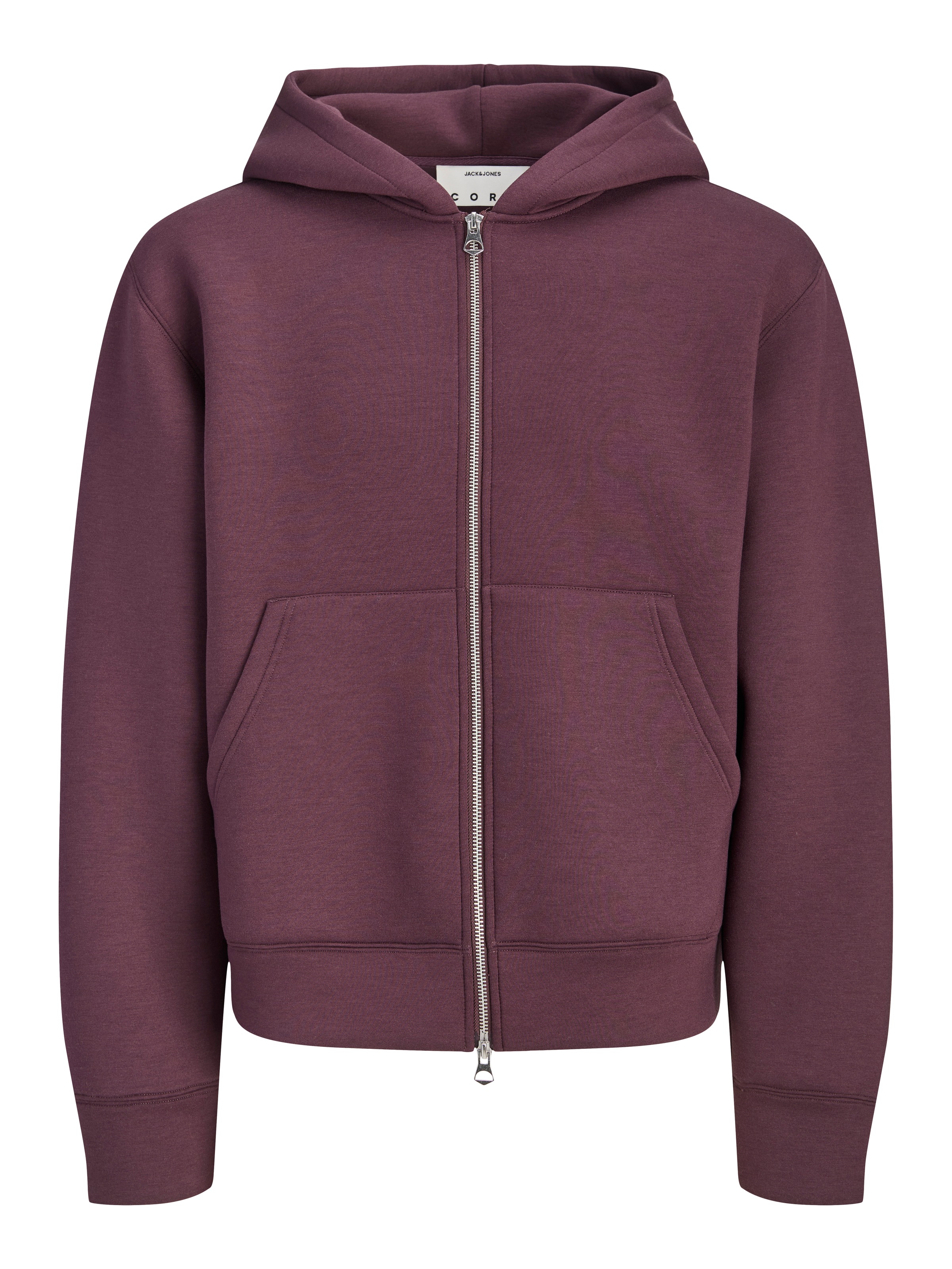 Jack & Jones Kapuzensweatjacke »JCOLEGACY SWEAT SCUBA ZIP HOOD NOOS« Materialmix, loose fit