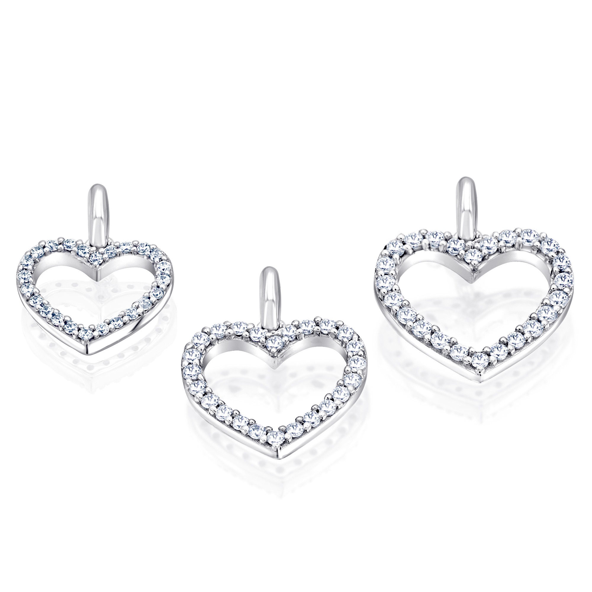 Vivance Kettenanhänger »0,15 ct Diamant Brillant Anhänger aus 585 Weißgold«, Damen Gold Schmuck