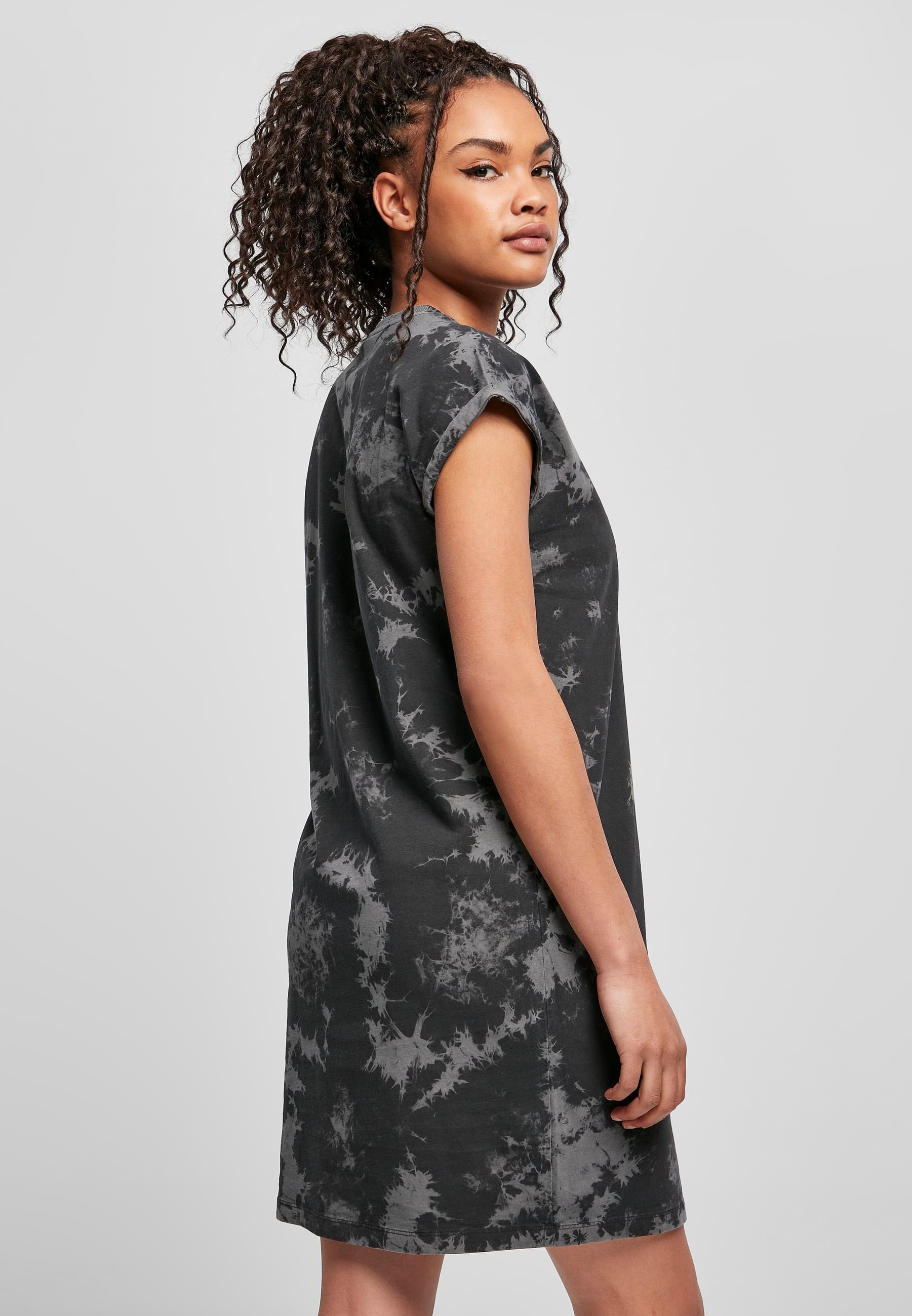 URBAN CLASSICS Shirtkleid »Urban Classics Damen Ladies Bleached Dress« 1 Stk. tlg.