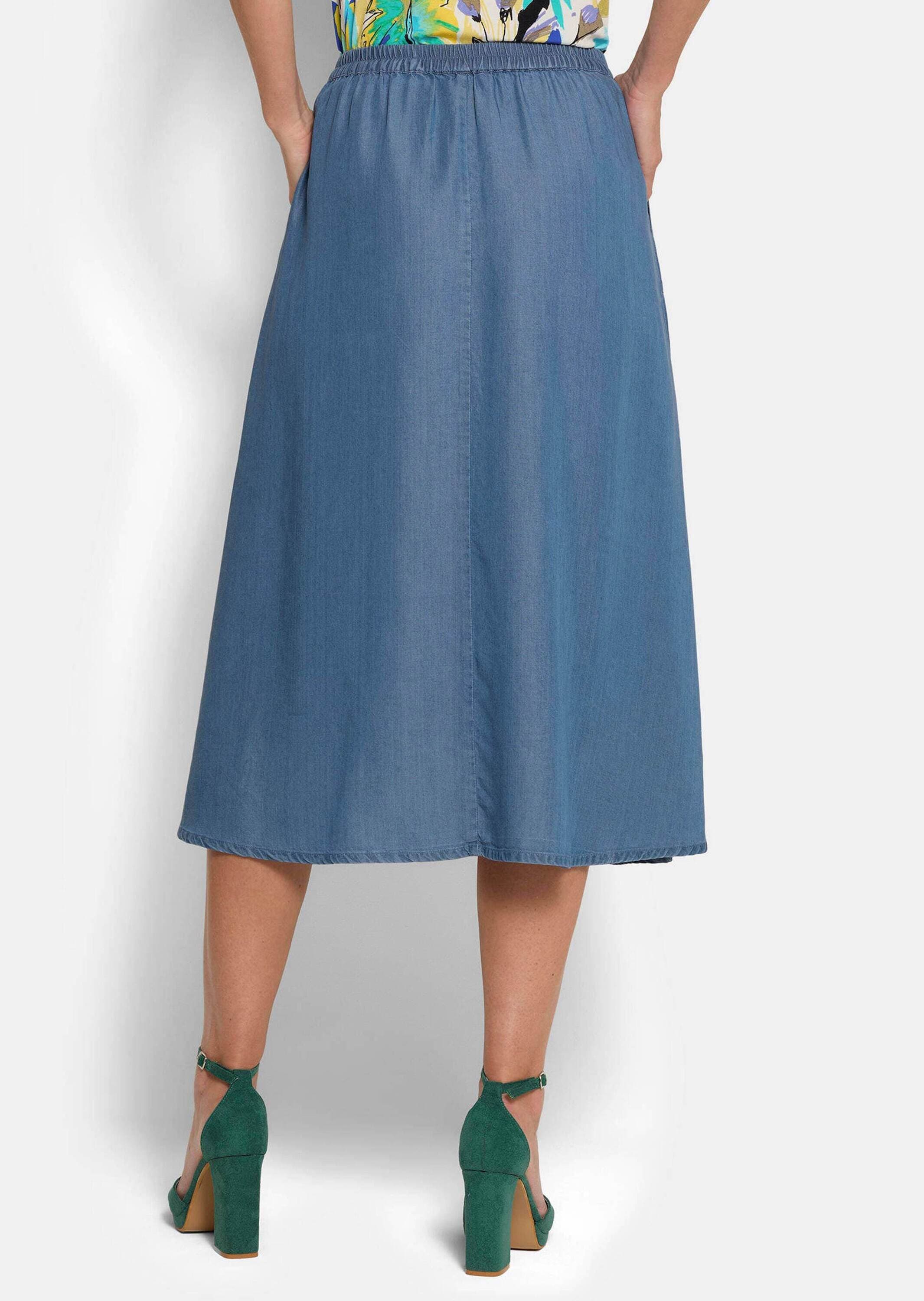 GOLDNER Schlupfrock »Leichter Tencel-Rock mit Taschen«