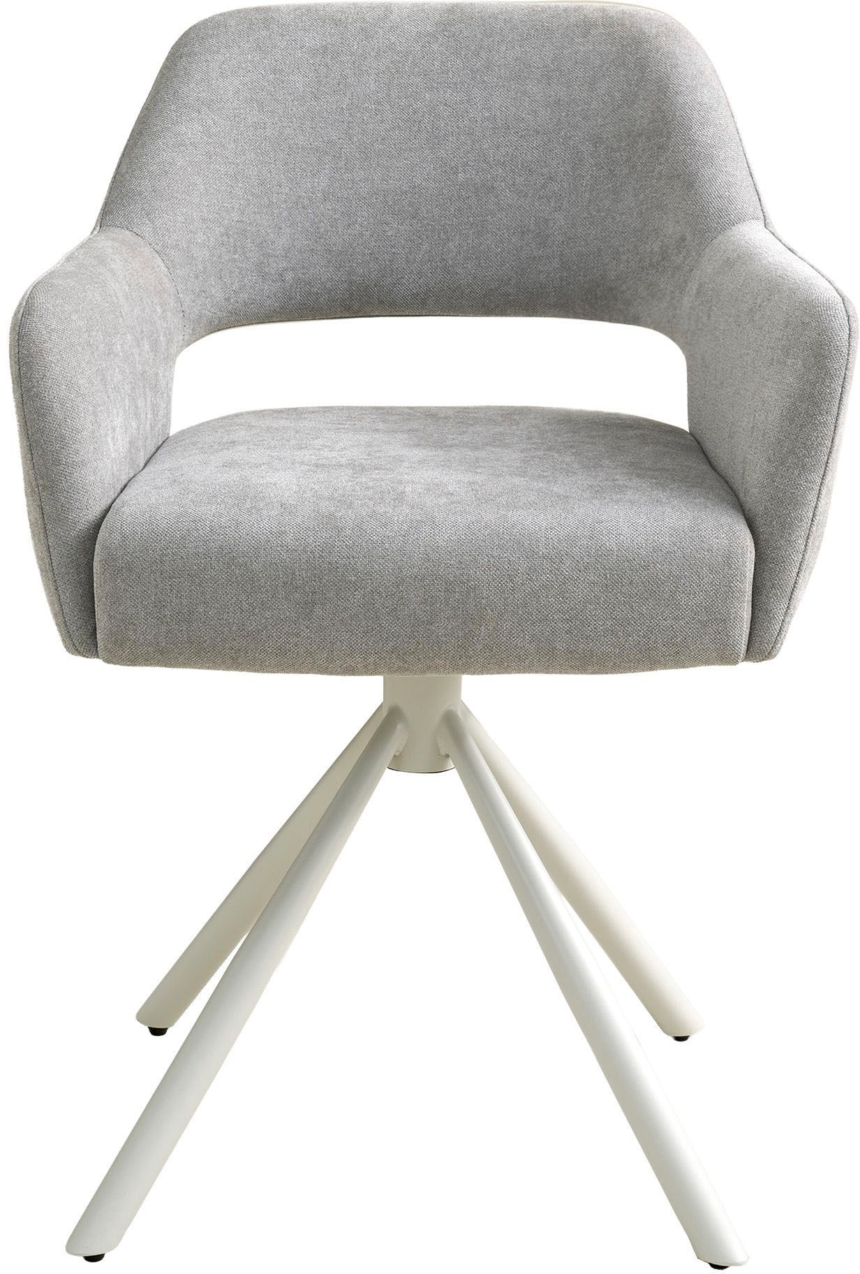 SCHÖNER WOHNEN-Kollektion Esszimmerstuhl »STAVANGER, 360° drehbar mit Rückholfunktion« (Set) 2 Stk.mit Taschenfederkern, Bezug Webstoff, Untergestell pulverbeschichtet