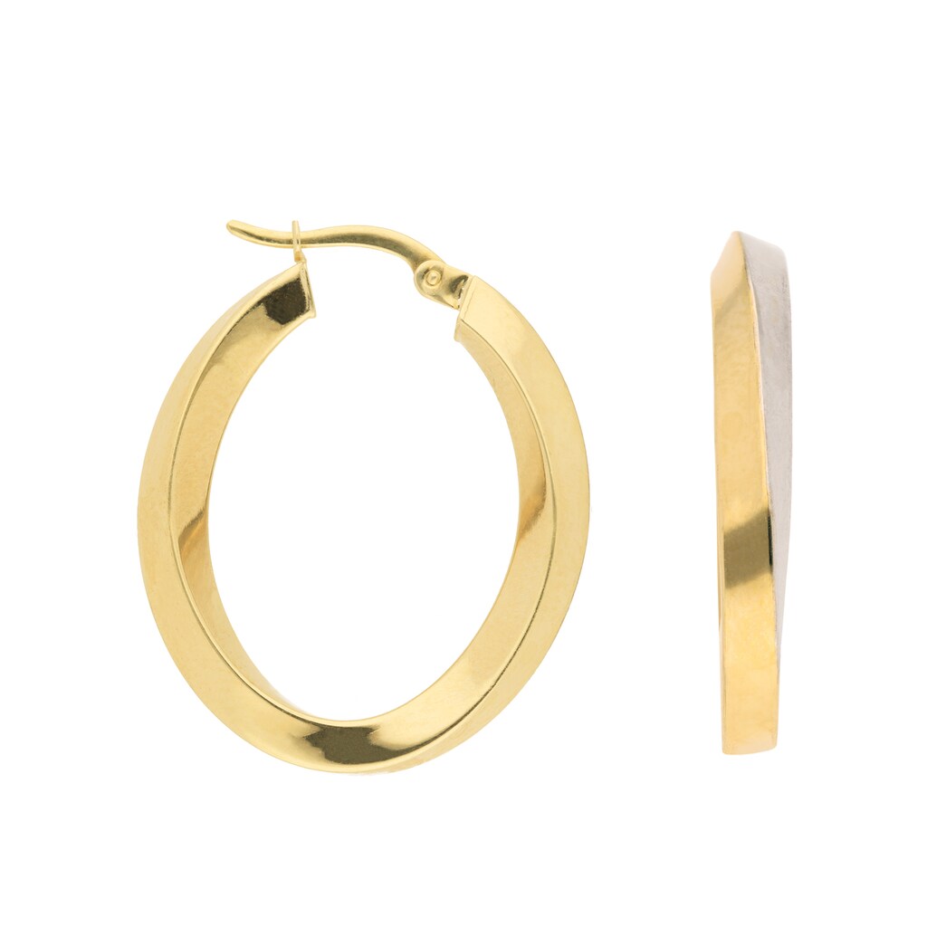 Adelia´s Paar Ohrhänger »333 Gold Ohrringe Creolen«
