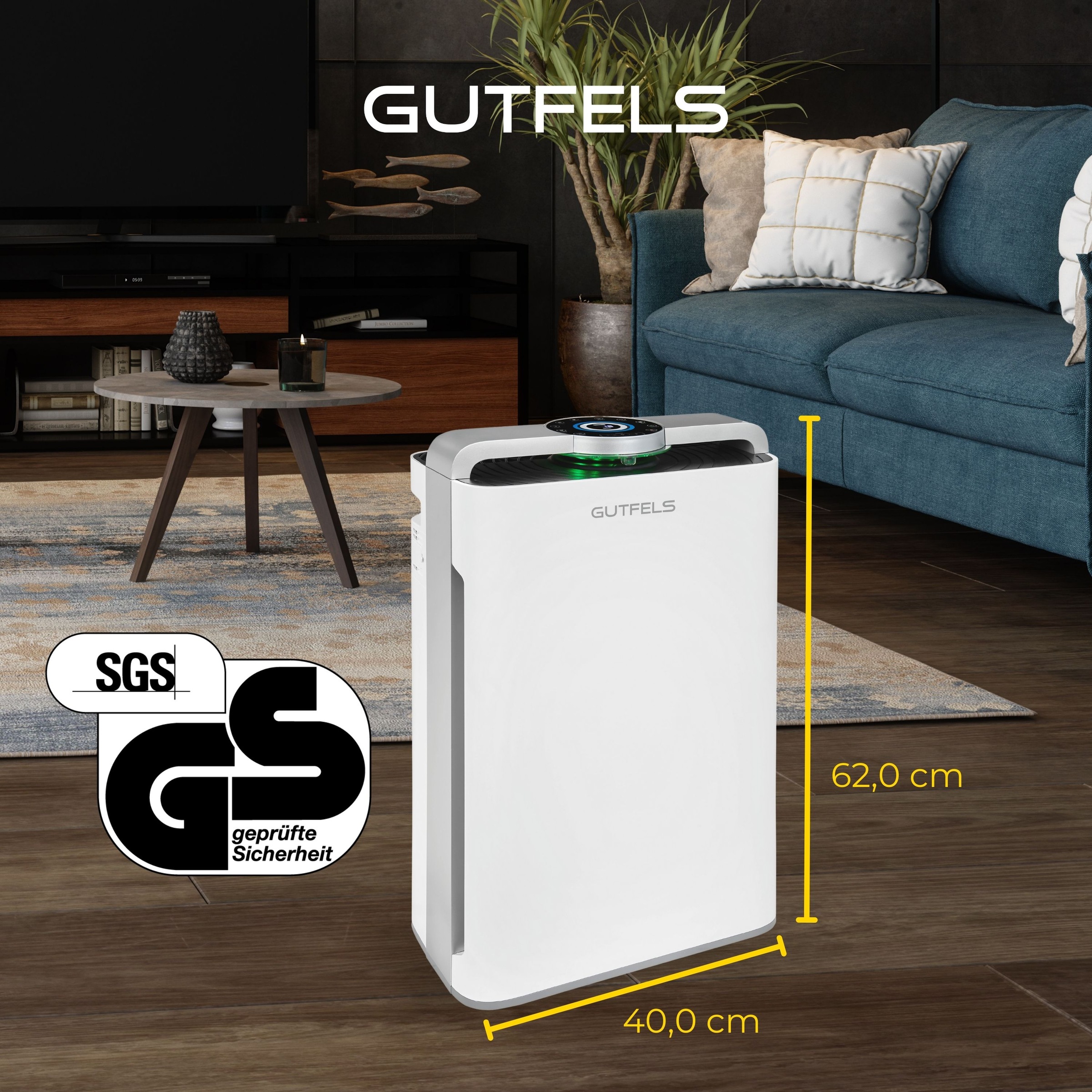 Gutfels Luftreiniger "LR 67015 we" für 70 qm Räume 2-in-1 Kombigerät: Luftr günstig online kaufen