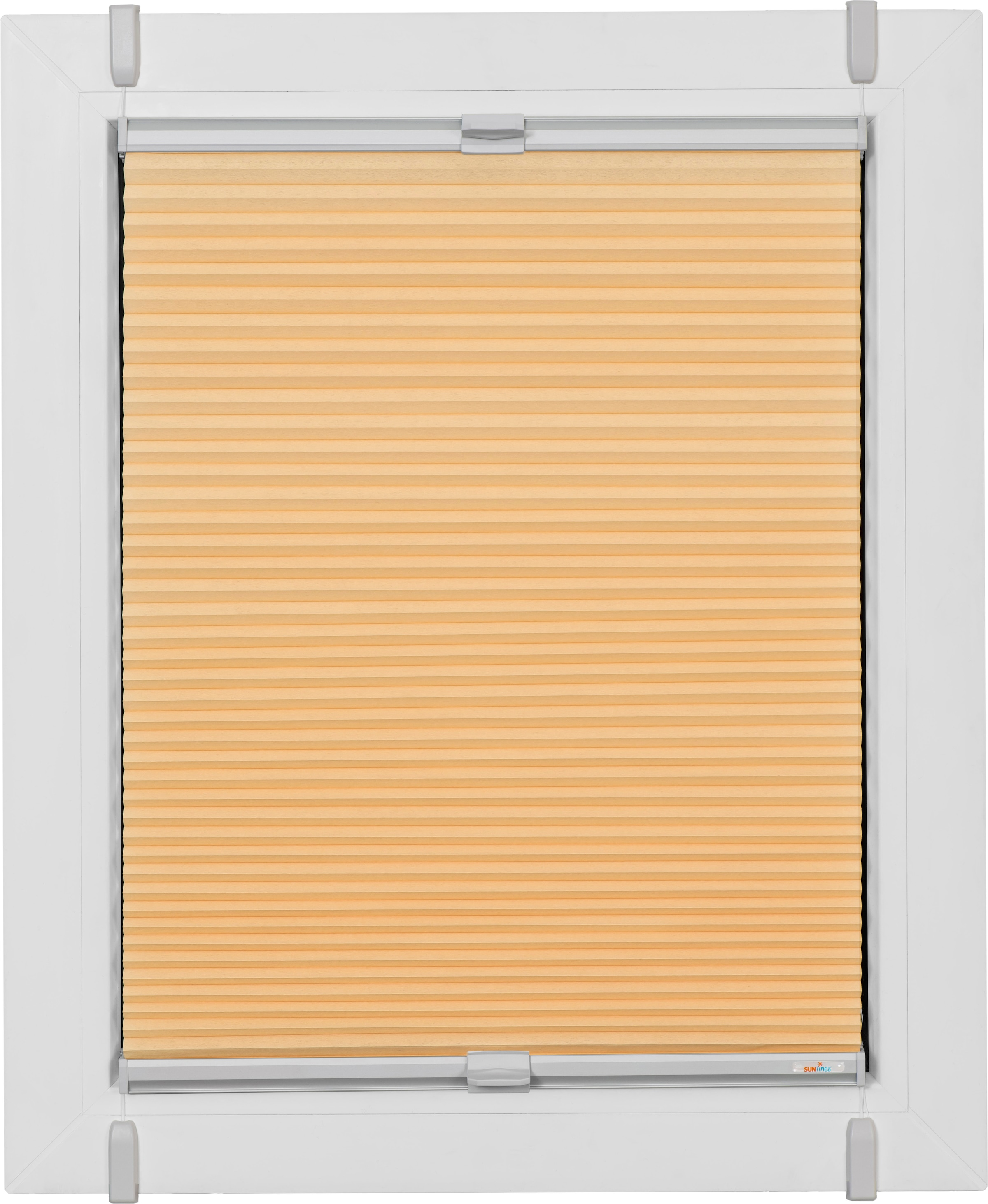 sunlines Wabenplissee "One Size Style Honeycomb TL" blickdicht ohne Bohren verspannt Zubehörfarbe grau, zum Klemmen