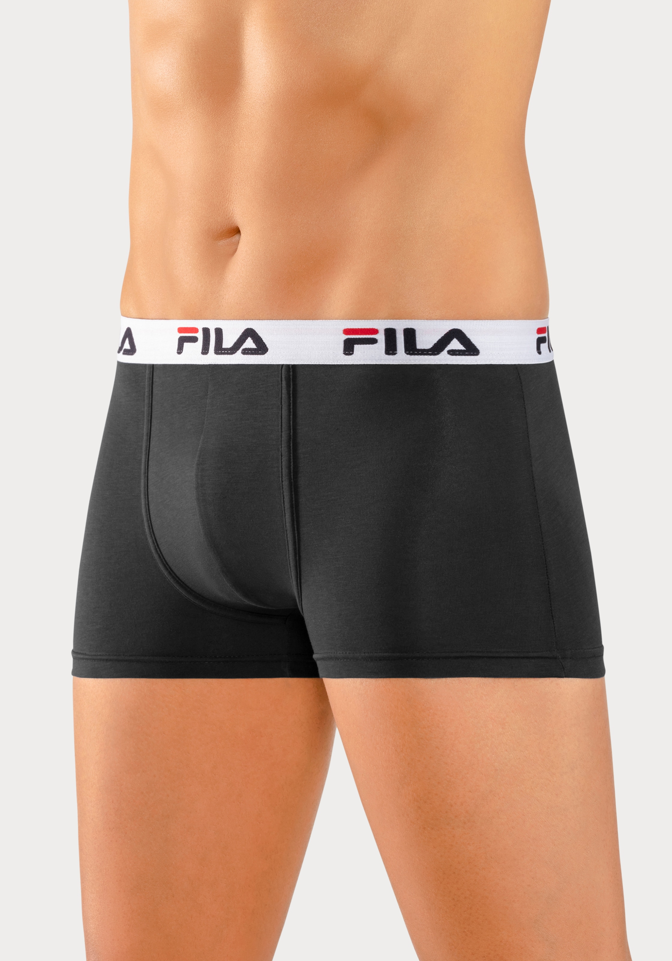 Fila Boxer, (3er Pack), mit Logo Schriftzug im Bund