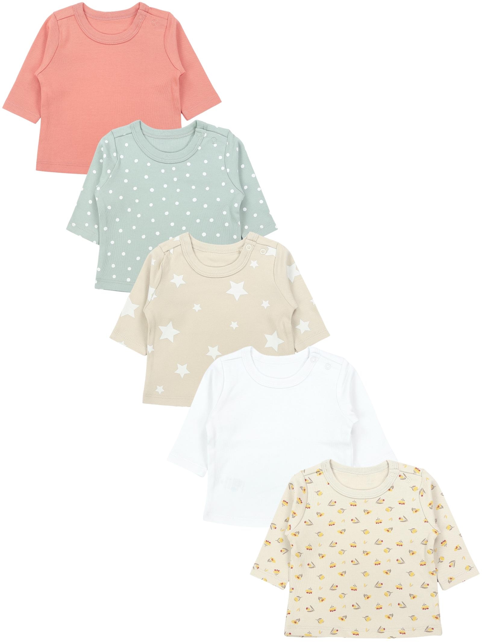 TupTam Langarmshirt "Shirt Baby Mädchen Langarmshirt 5er Set"