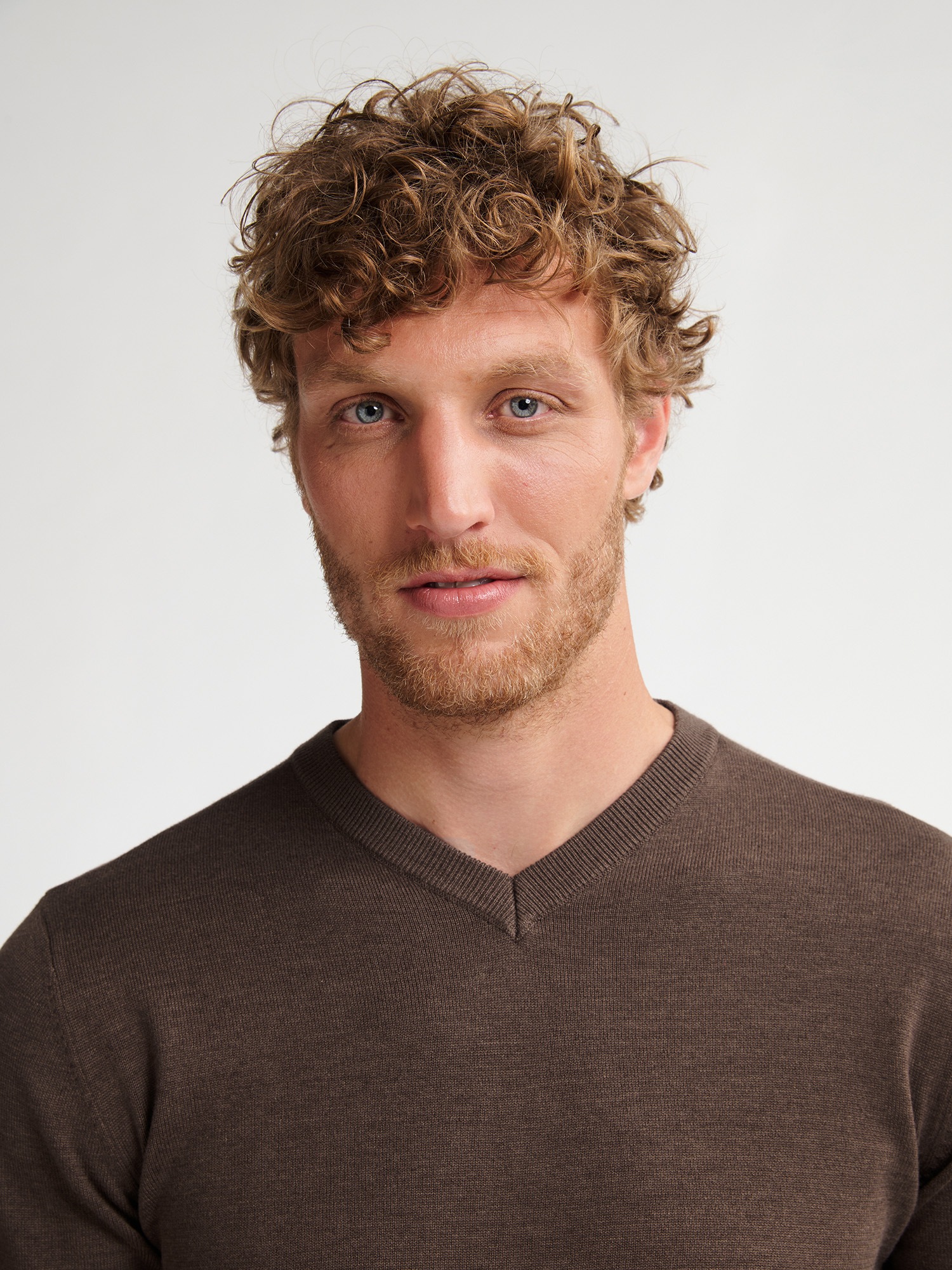 Petrol Industries V-Ausschnitt-Pullover »V-Neck Basi«, Materialmix mit Baumwollanteil