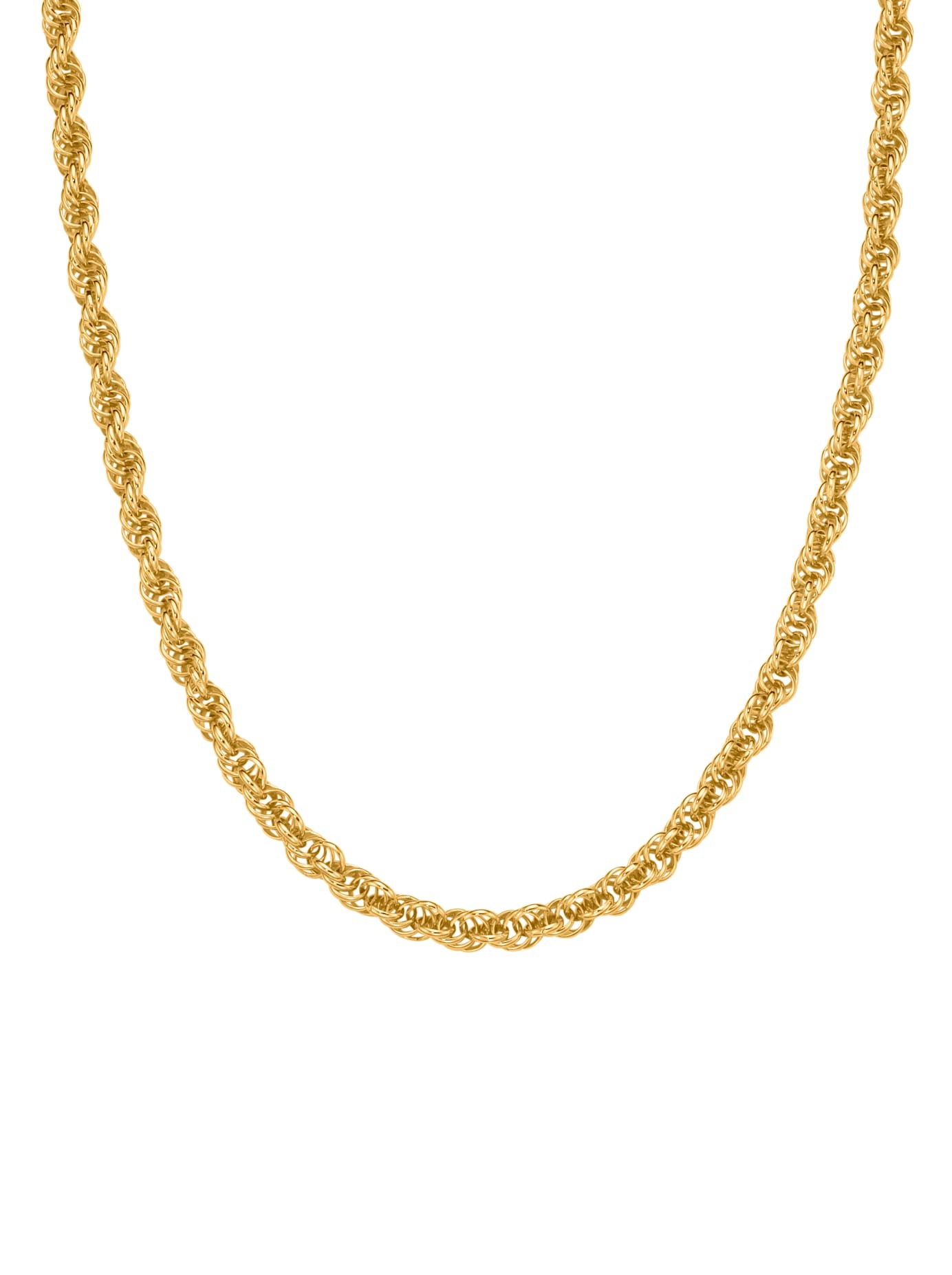 LADY Damen Collier, Metall, gold, Metall, Halsketten