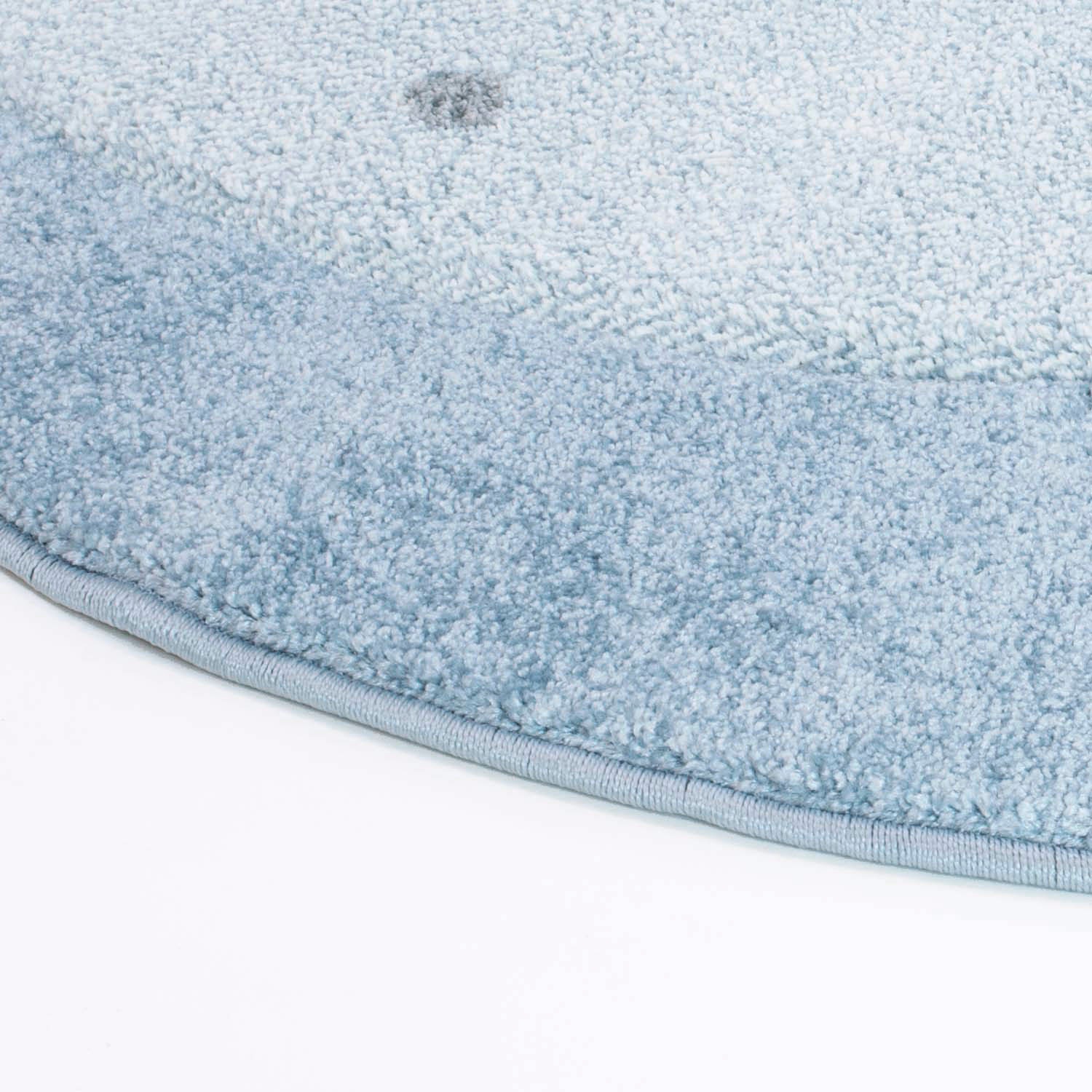 Carpet City Kinderteppich »Bueno Kids 1315«, rund, 13 mm Höhe, Spielteppich, Schwan, 3D-Effekt, Weicher Flor, Pflegeleicht