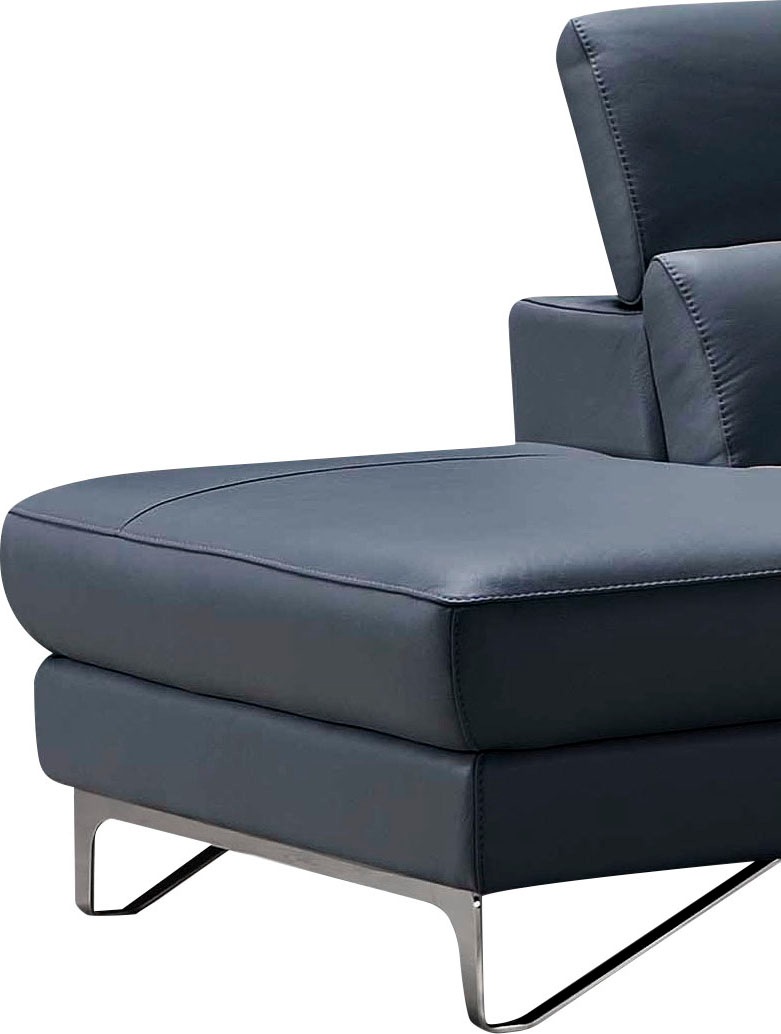 Egoitaliano Ottomane »Princess, elegantes Designsofa mit erstklassigem Sitzkomfort,«, inkl. verstellbarem Kopfteil und edle Designmetallfüße