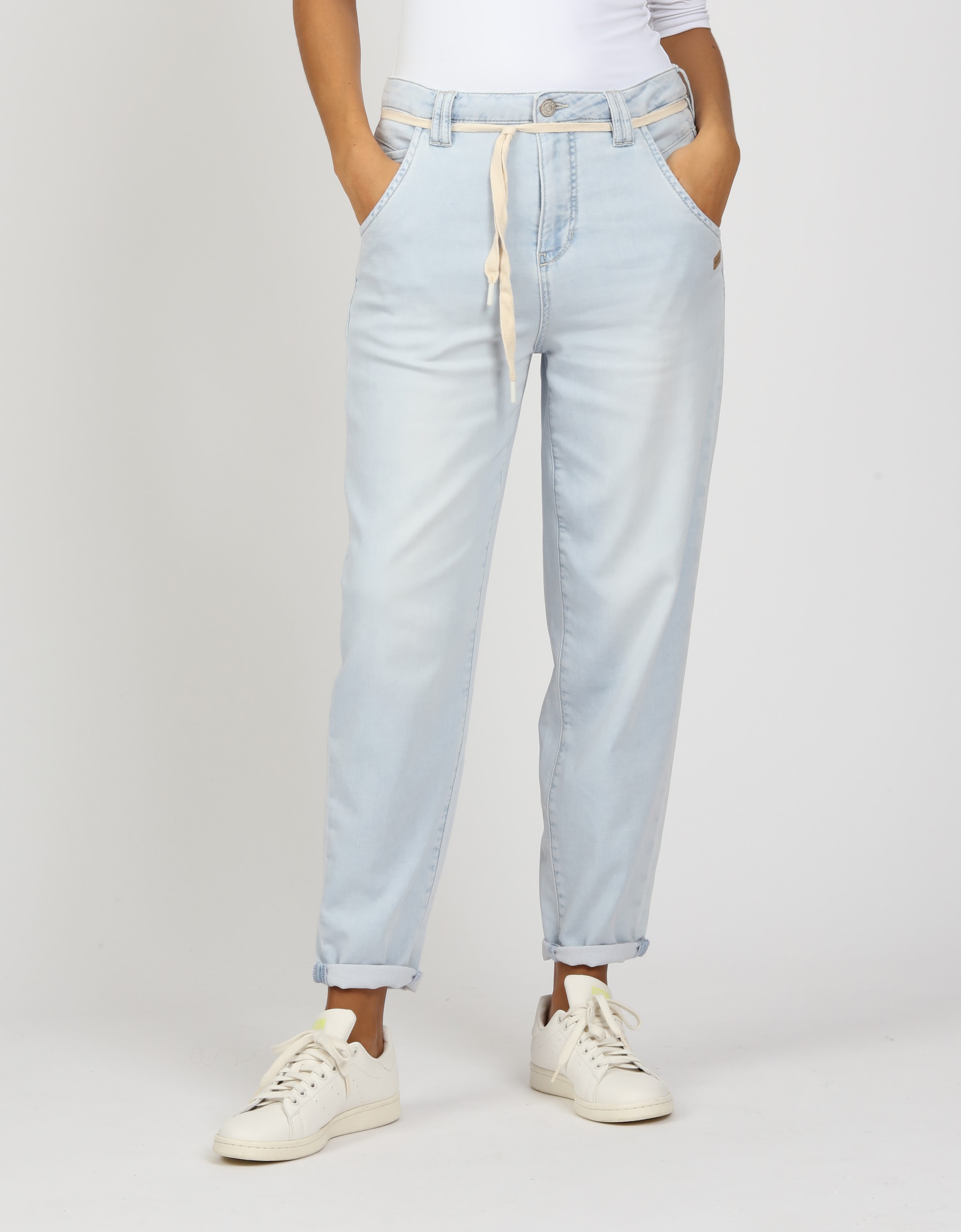 GANG 5-Pocket-Jeans "94VIA JOGGER", mit Kordel-Gürtel und O-Shape günstig online kaufen