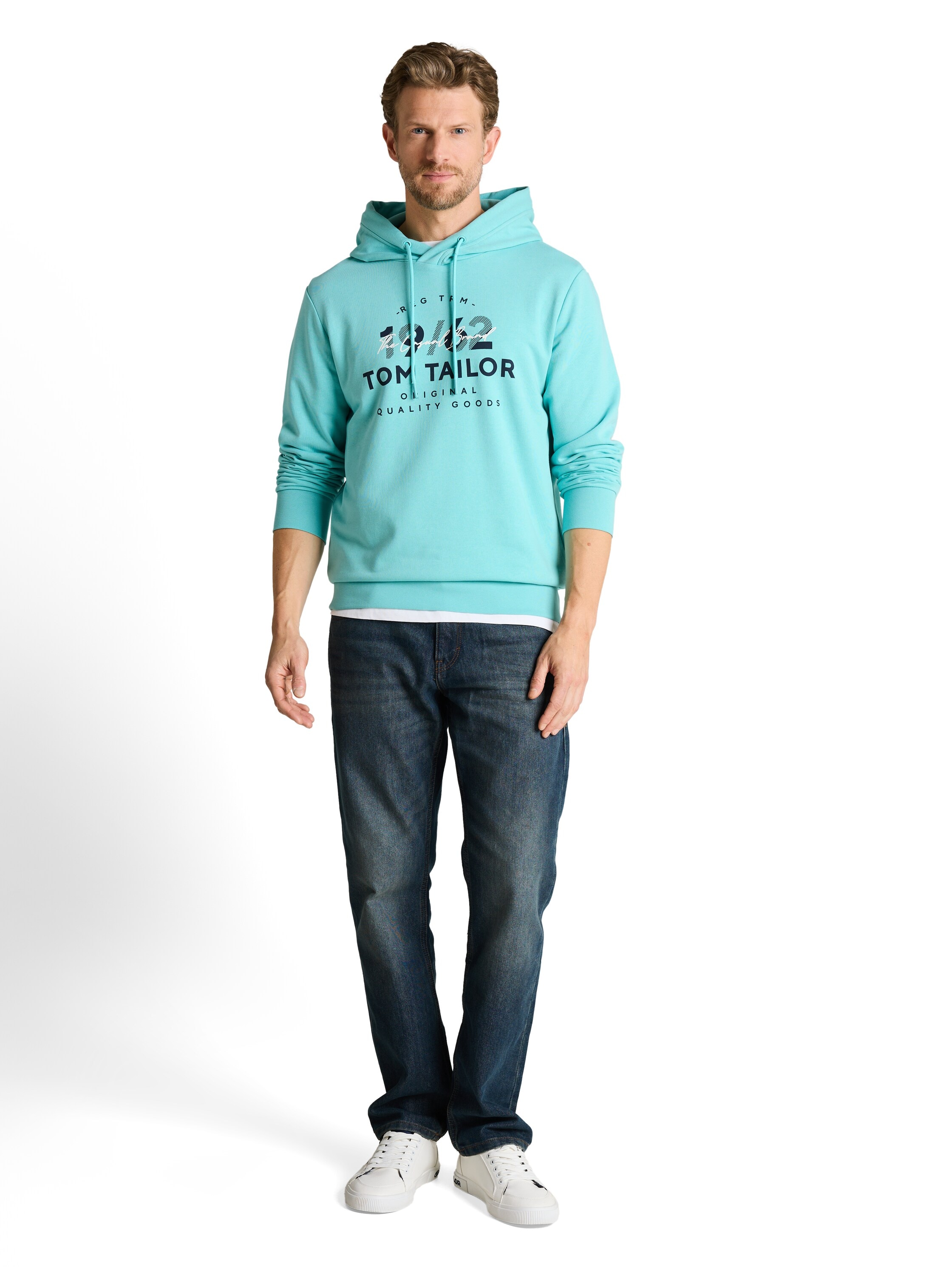 TOM TAILOR Kapuzensweatshirt , mit Frontprint
