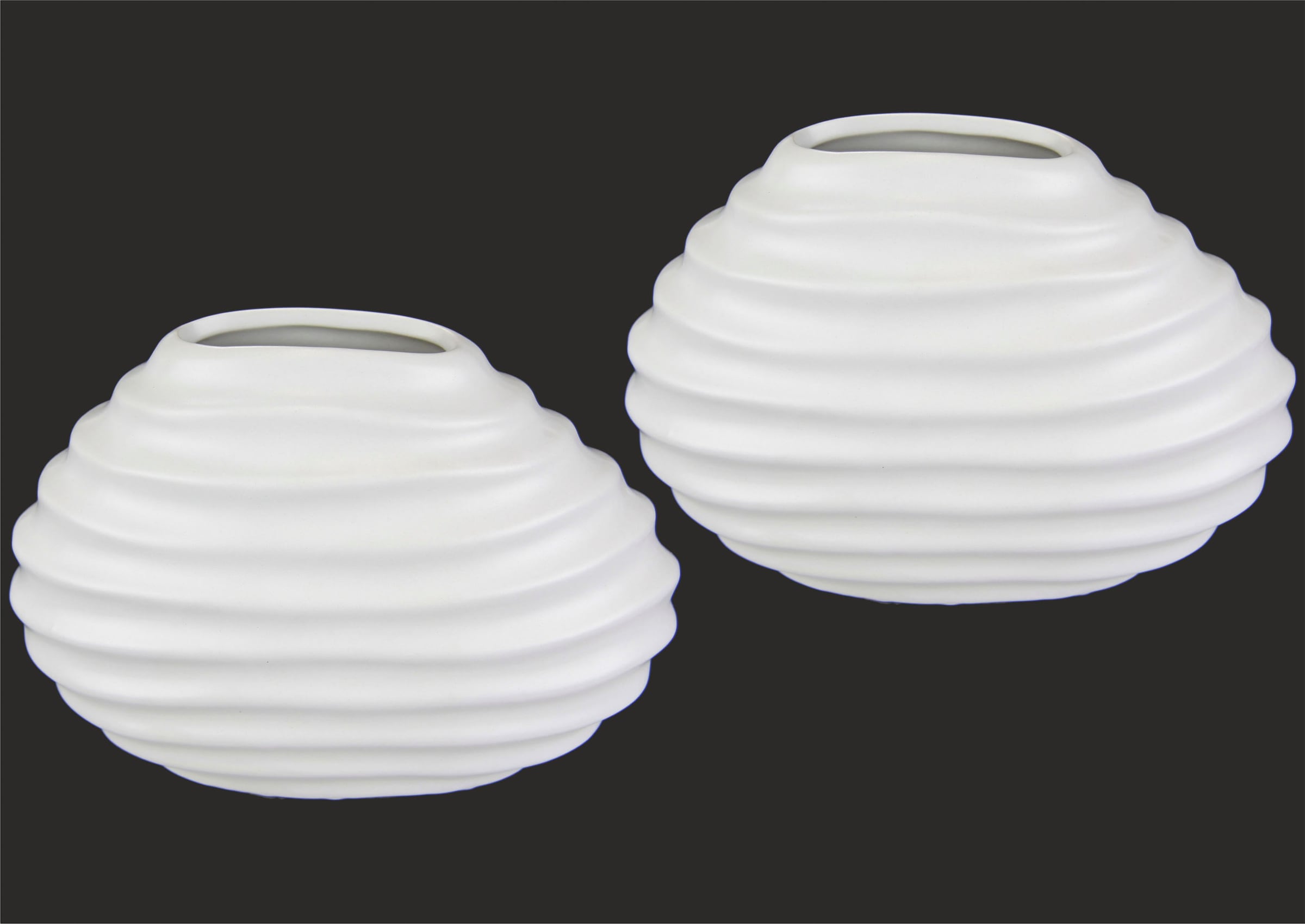 I.GE.A. Dekovase »Keramik-Vase«, 2er Küche Büro BAUR Pampasgras Modern Keramik bestellen Kleine Tisch Set Weiß | Vase