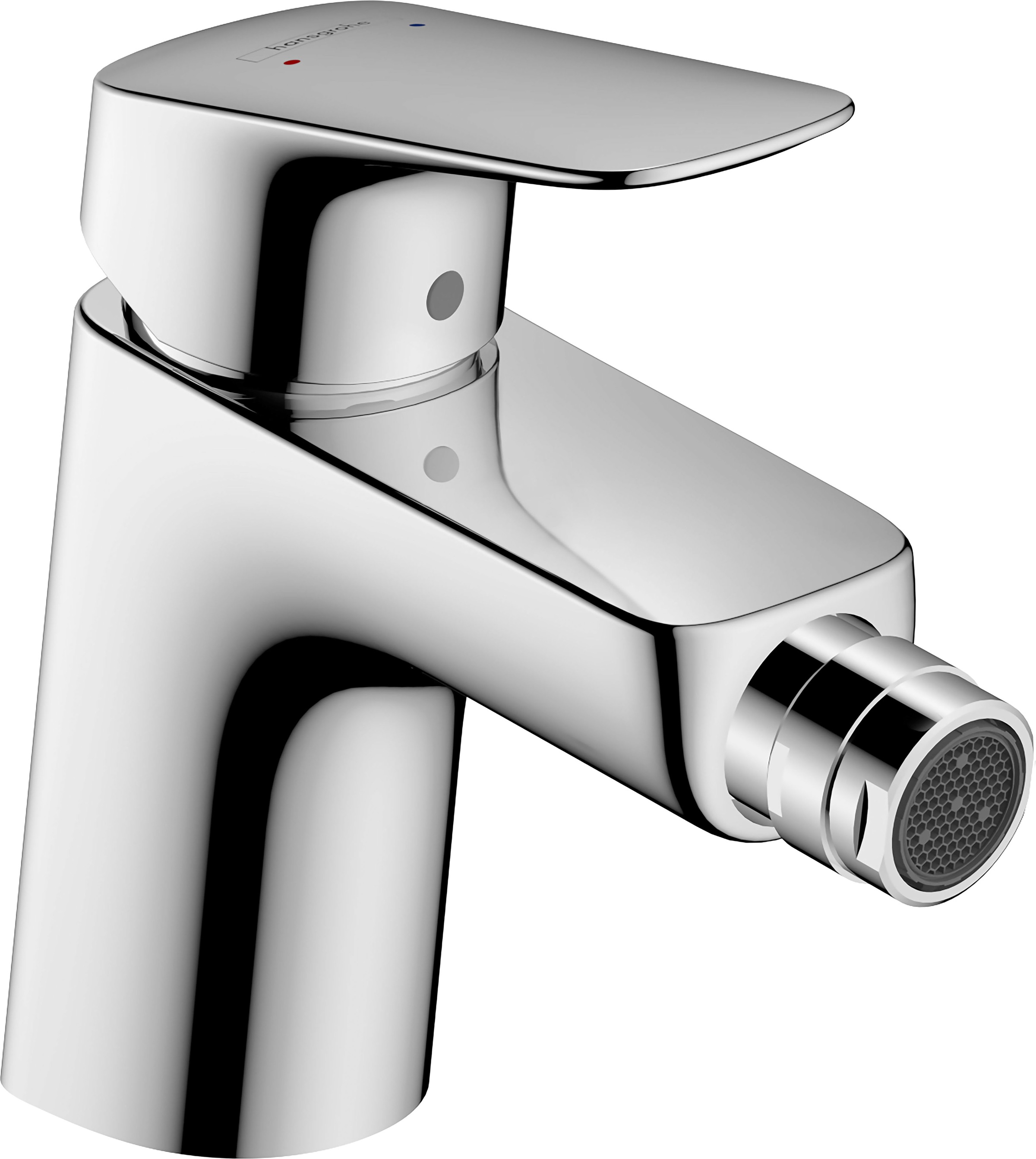 hansgrohe Bidetarmatur "Logis", 7cm, mit Zugstangen-Ablaufgarnitur, chrom