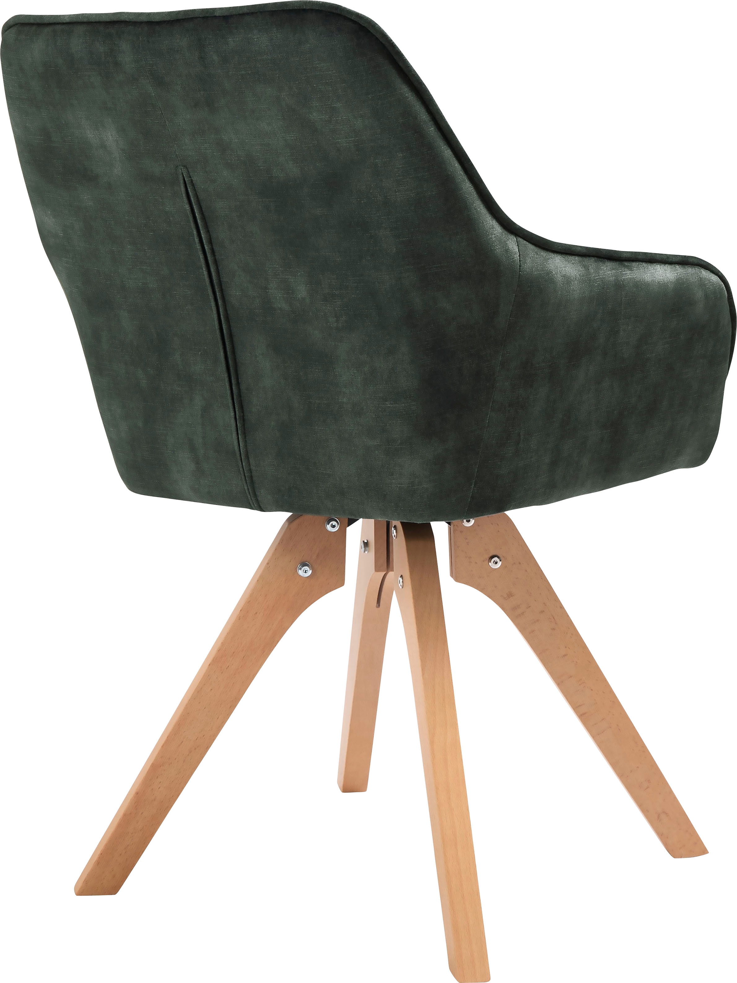SalesFever Essgruppe, (5-tlg), Tischbreite 160 cm, Stühle 180° drehbar, mit Samtverlours