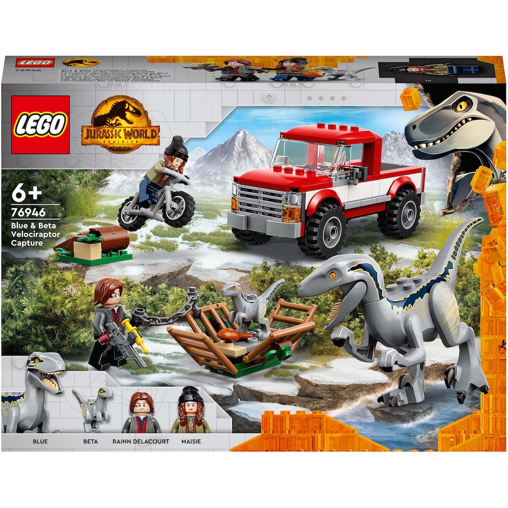 LEGO® Konstruktionsspielsteine »Blue & Beta in der Velociraptor-Falle (76946), LEGO® Jurassic World«, (181 St.)