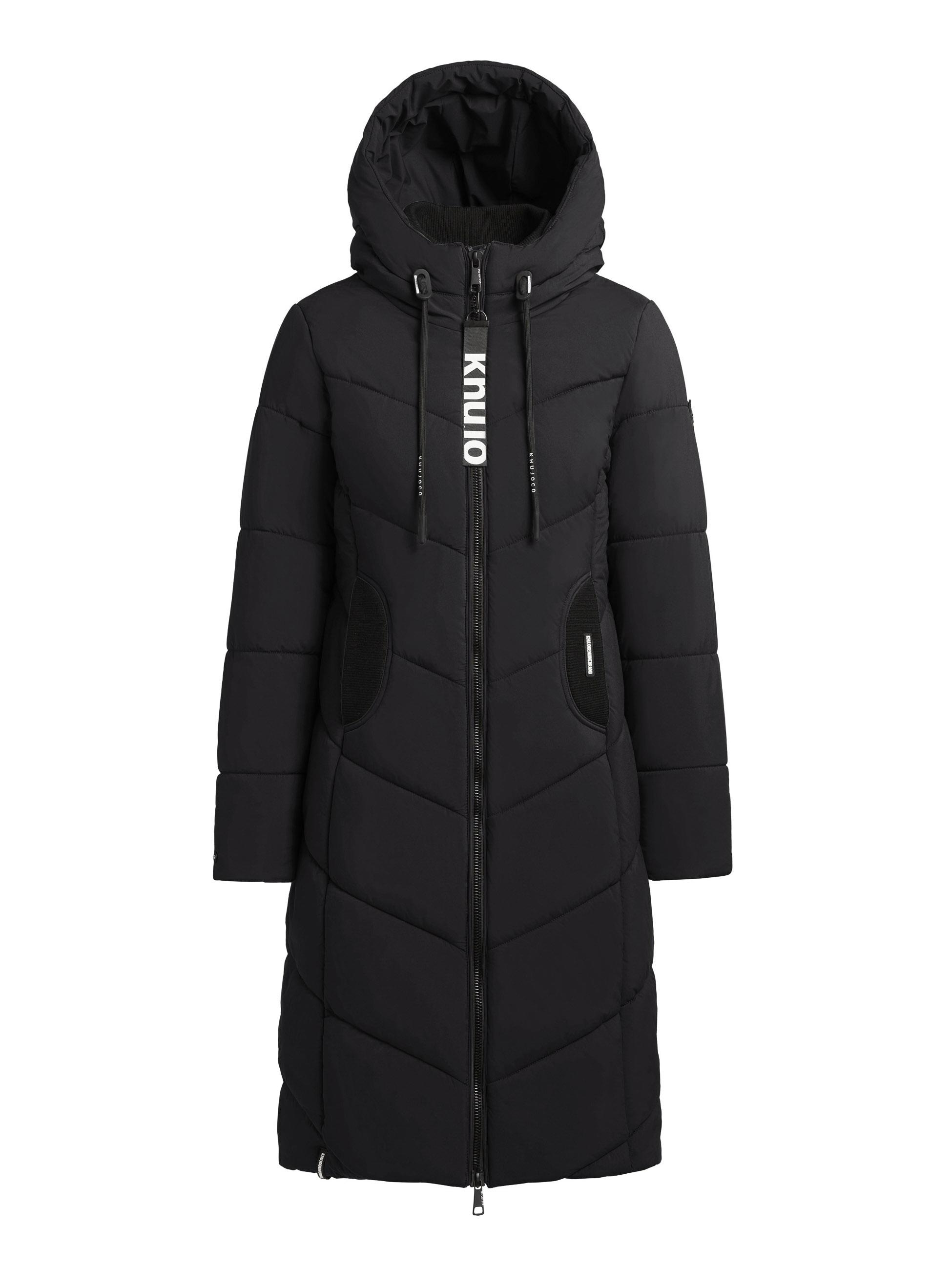 khujo Wintermantel »Aribay4 Light-YM«, Winter Steppmantel mit Kapuze und Gehschlitz