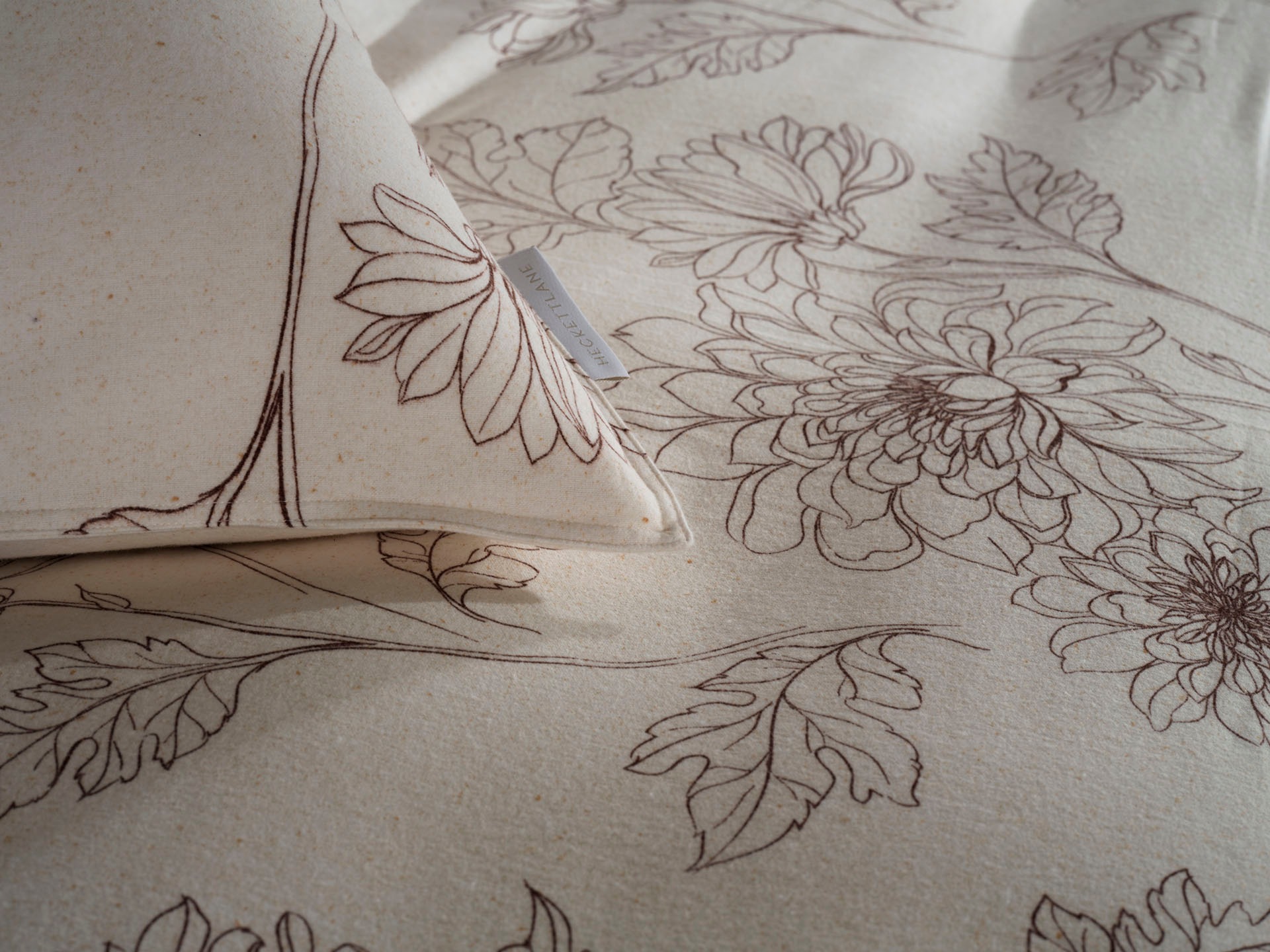 Thumbnail - Heckett & Lane Bettwäsche "Gigi" 2 Stk. tlg. 100% Baumwolle, hochwertiges Flanell, Bettwäsche ab 135x200 cm.