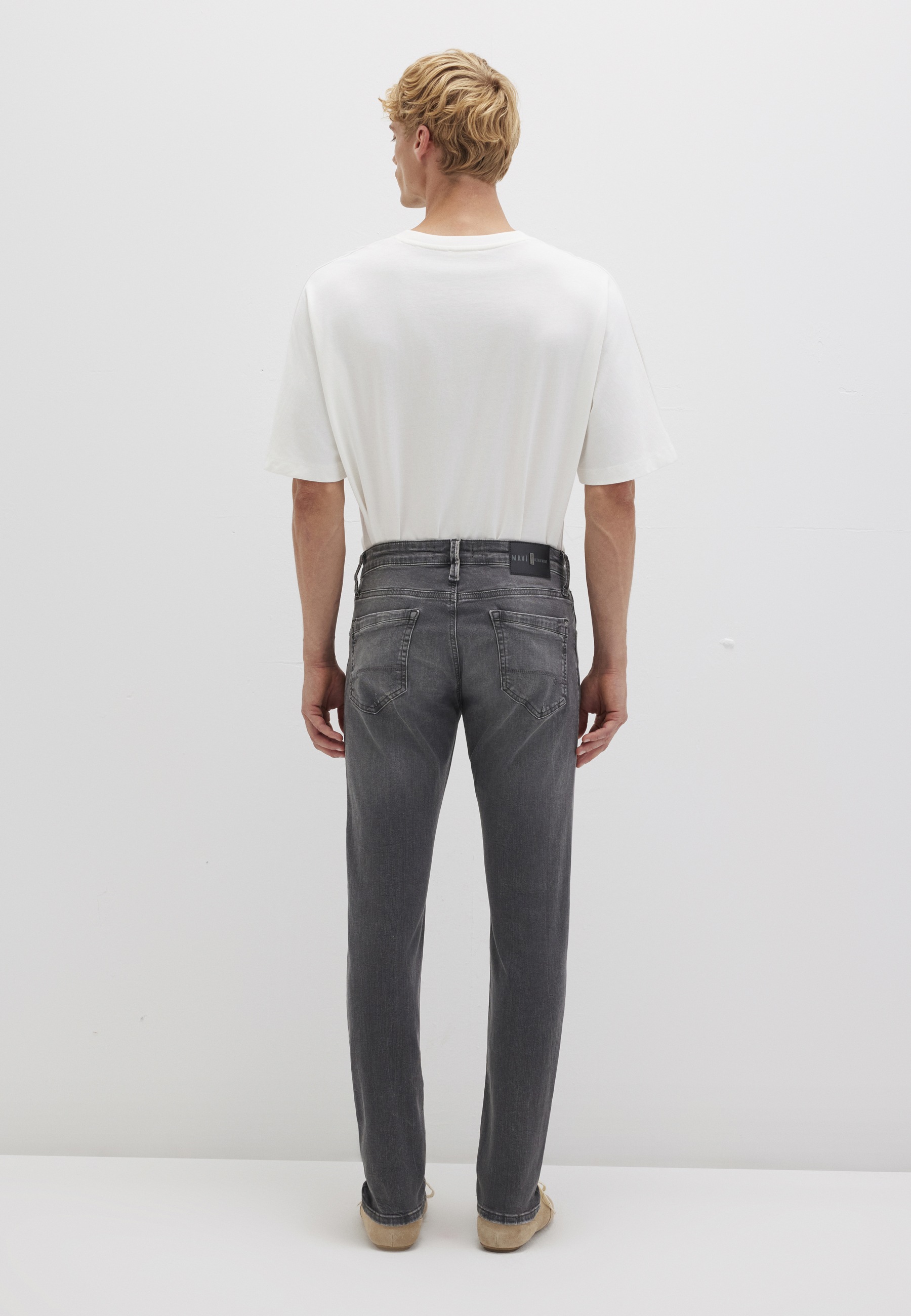 Mavi James Herren Slim Skinny Jeans Dunkelgrau 32x34 3