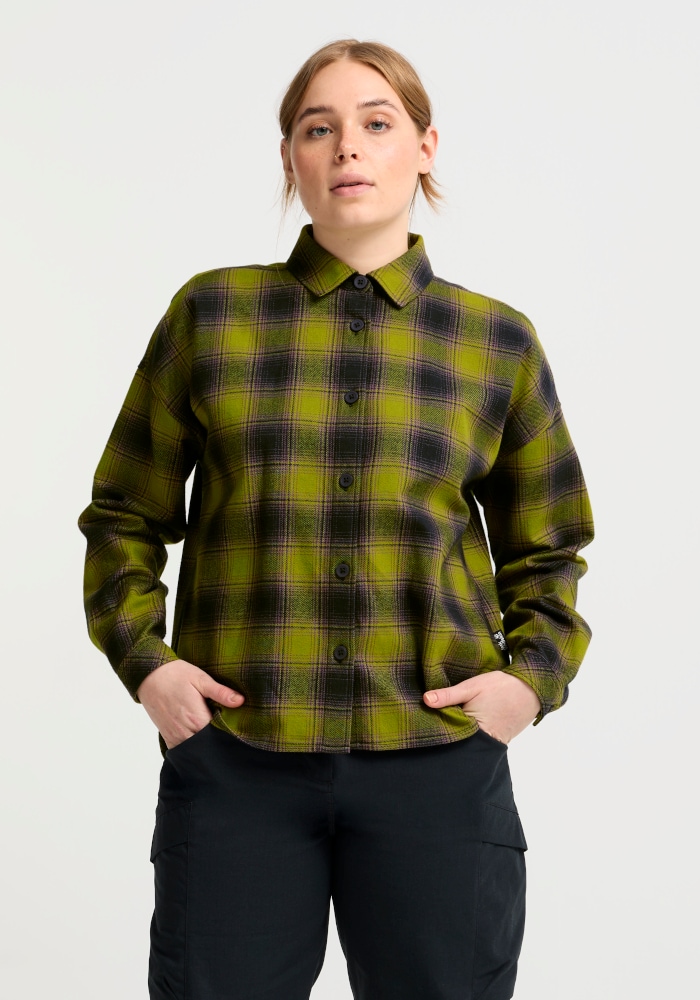 Jack Wolfskin Flanellbluse "BAJA FLANNEL SHIRT W" Flanellhemd, weich, vielseitig kombinierbar