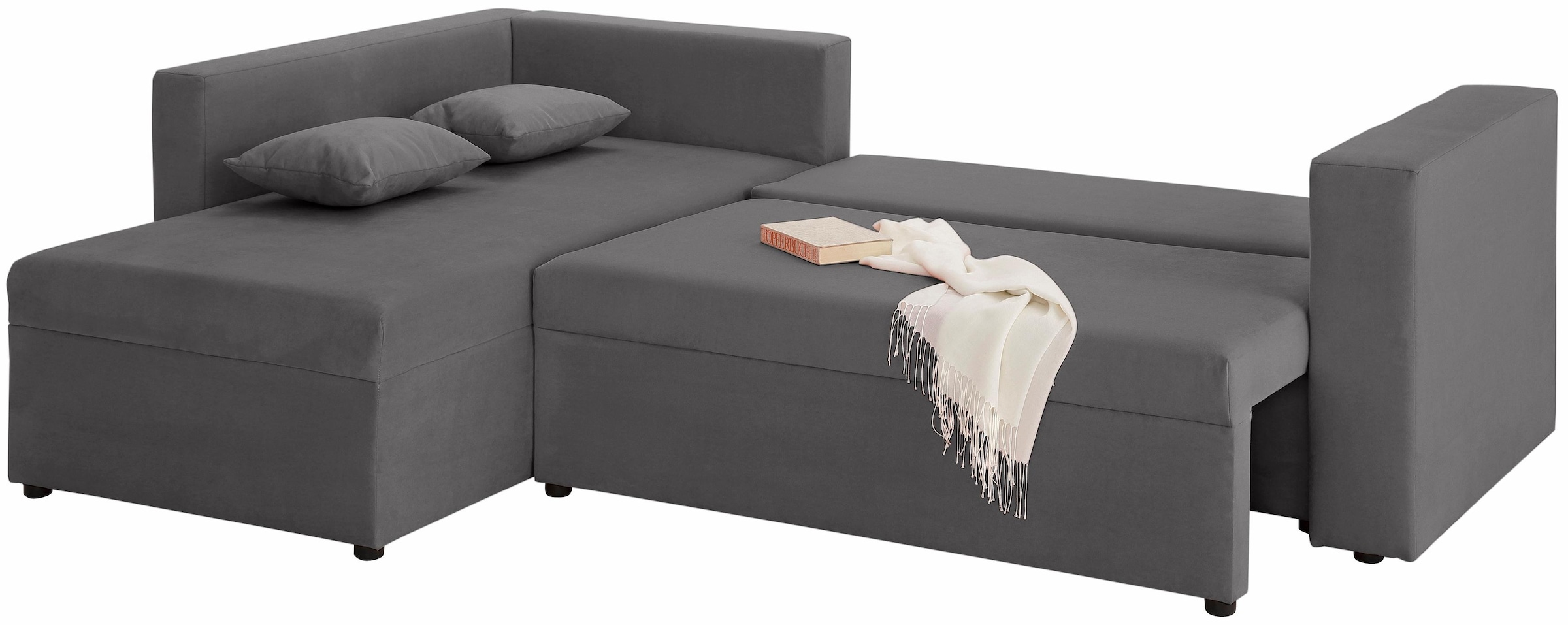 Home affaire Ecksofa »Pur L-Form«, wahlweise mit Bettfunktion