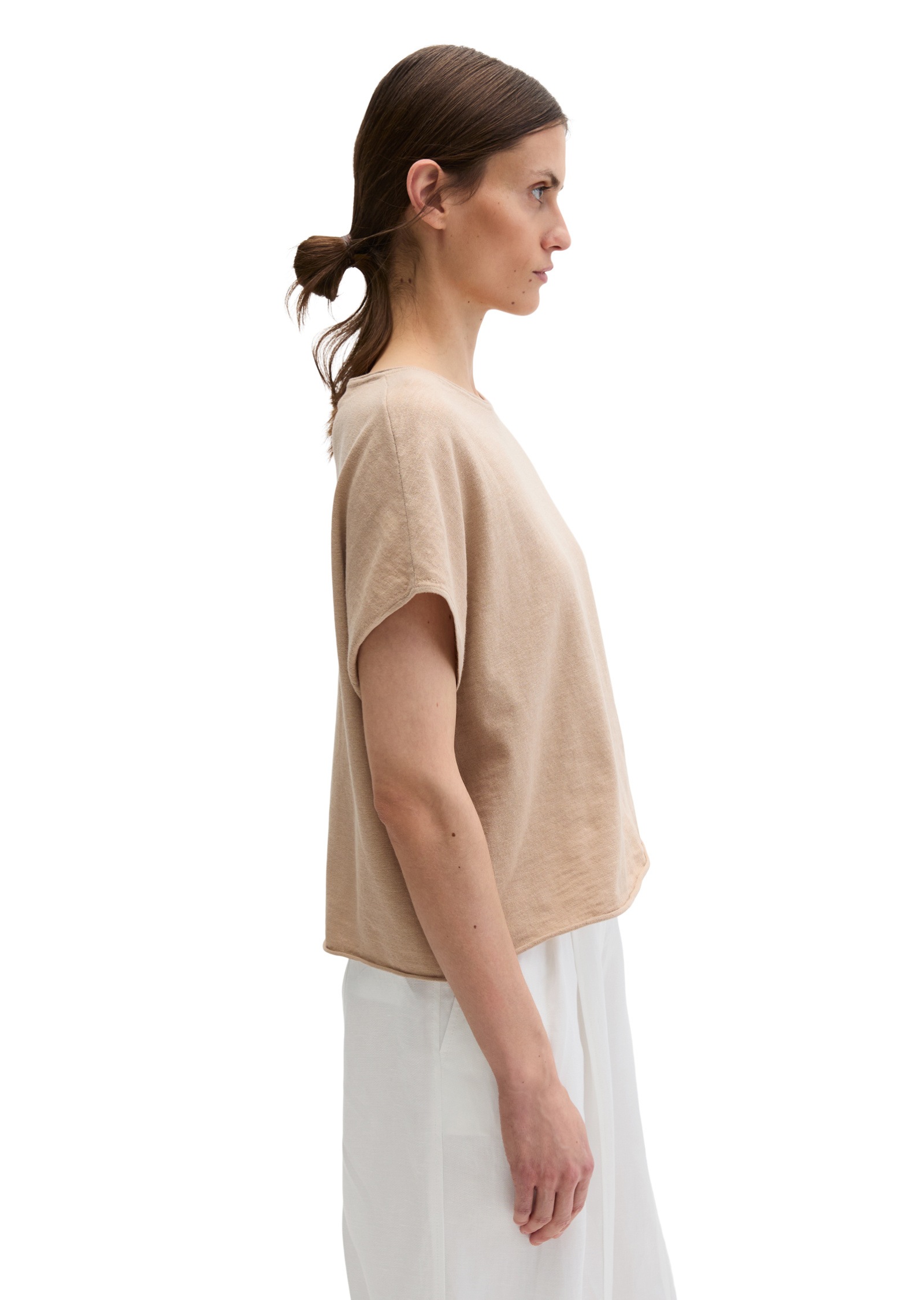 Marc OPolo Strickpullover "aus Bio-Baumwolle-Leinen-Mix" günstig online kaufen