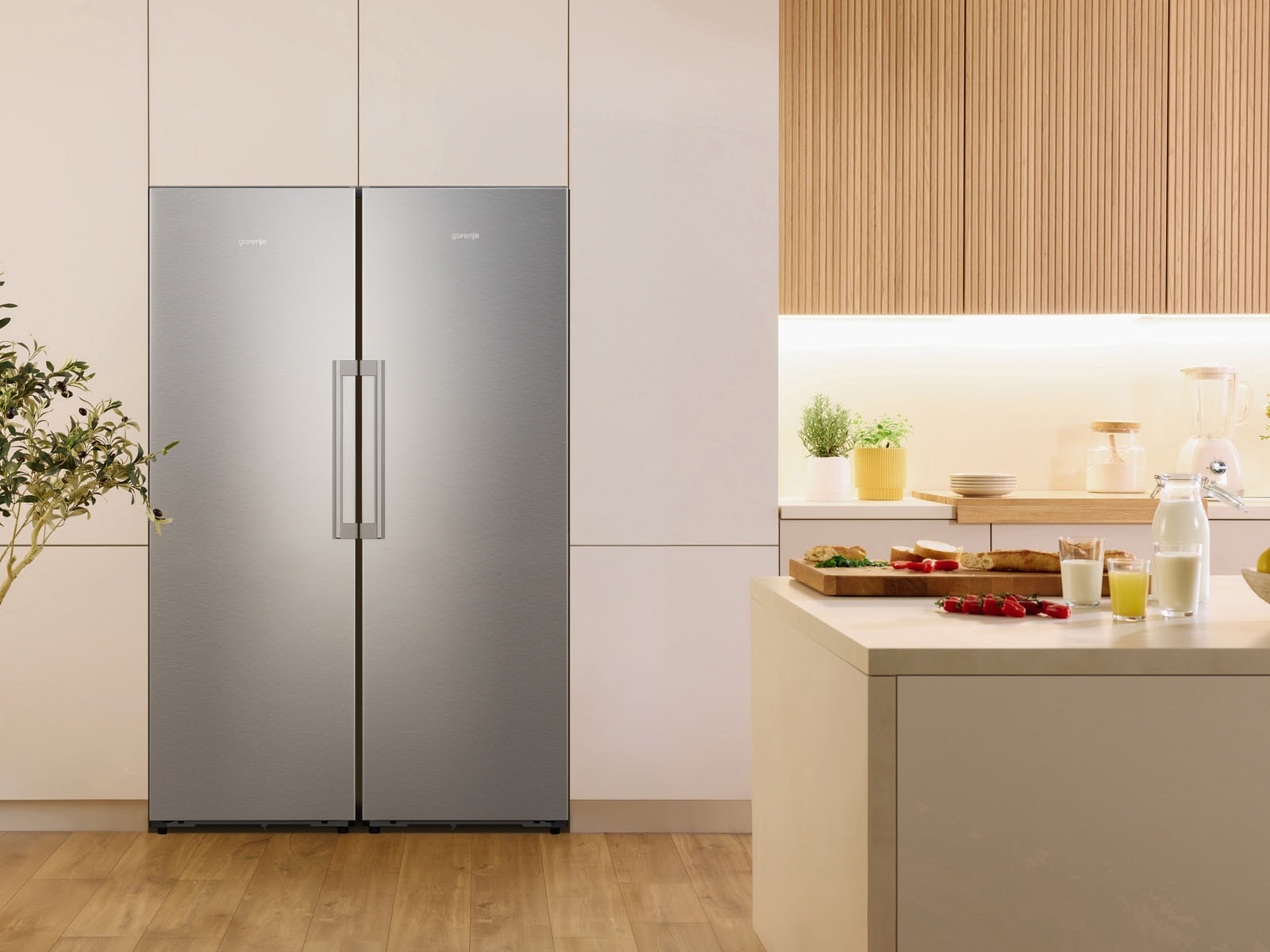 GORENJE Gefrierschrank »FNC618C6XWF« 185,6 cm hoch 59,5 cm breit Perfect KitchenFit - passt sich in die Küchennische an