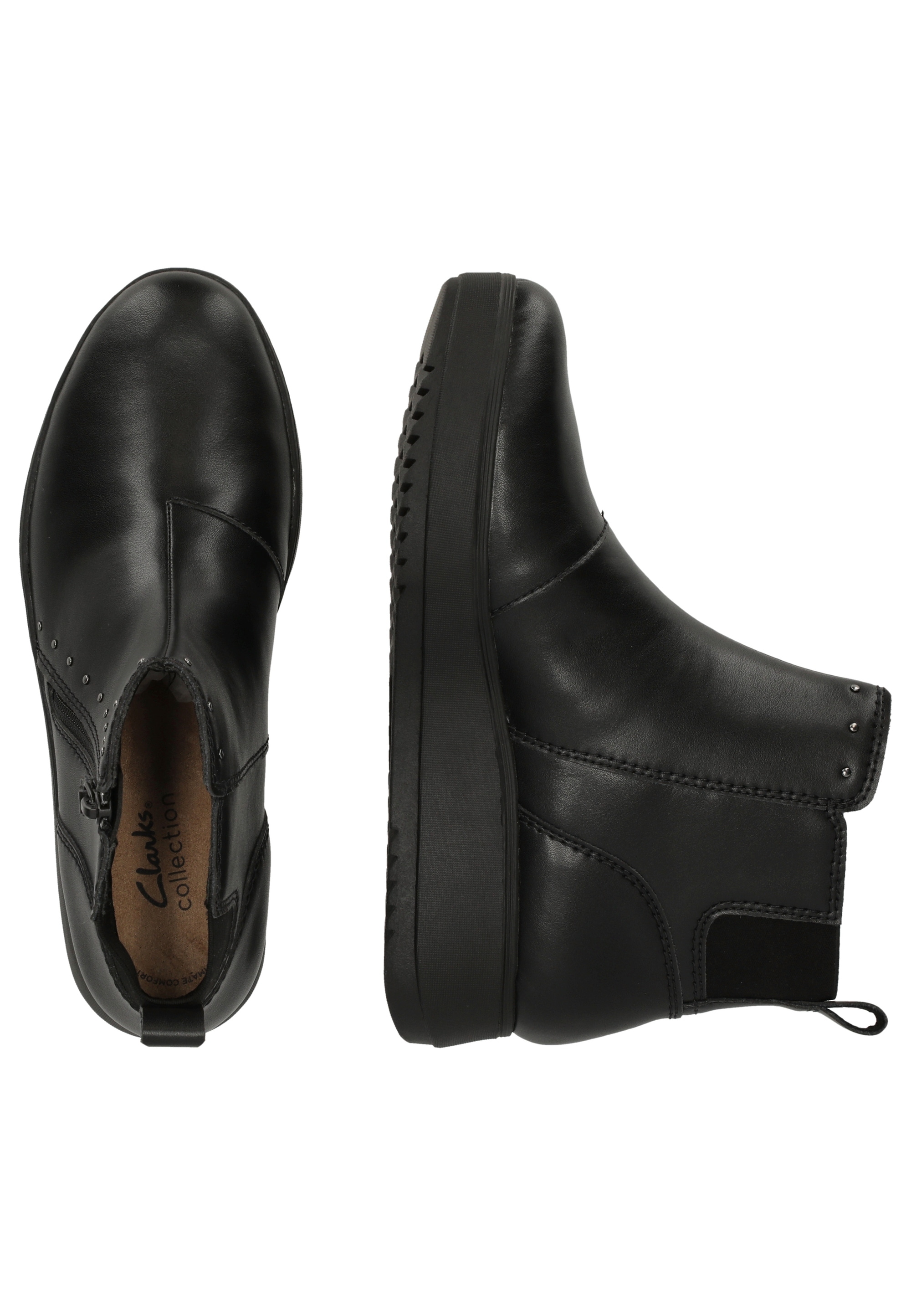 Clarks Stiefel »Zylah Willow«, mit dezenten Nieten-Details