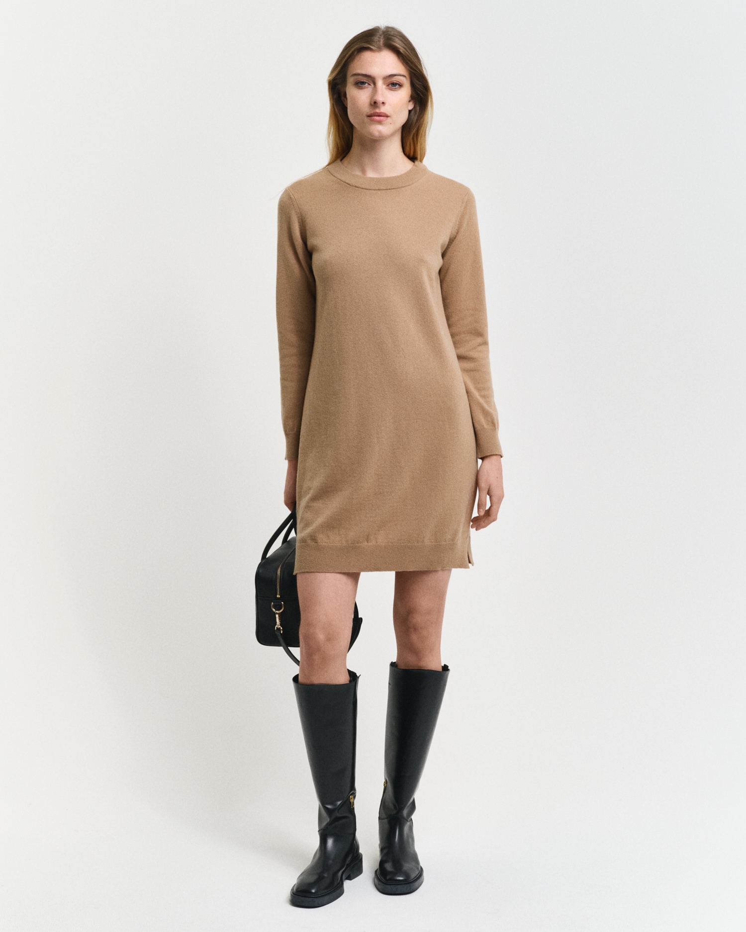 Gant Strickkleid "SUPERFINE LAMBSWOOL DRESS", mit Seitenschlitzen günstig online kaufen