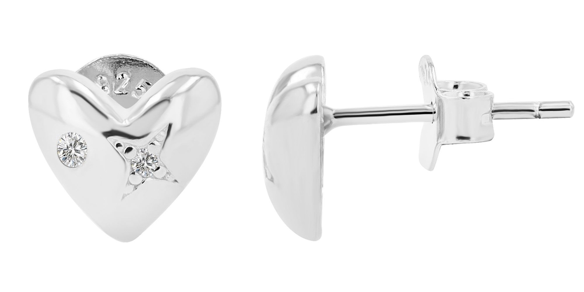 Paar Ohrhänger ADELIA´S "Damen Ohrringe – Ohrstecker aus 925 Silber mit Zirkonia", Damen, Gr. Damen, Silber 925 (Sterlingsilber), silber, Ohrringe, Ein stilvolles Geschenk für besondere Momente 10
