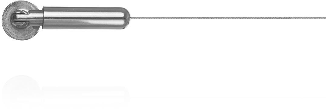 LICHTBLICK ORIGINAL Gardinenstange "Seilspanngarnitur 500 cm, Edelstahl Optik", 1 läufig-läufig, kürzbar, Spannseilset z