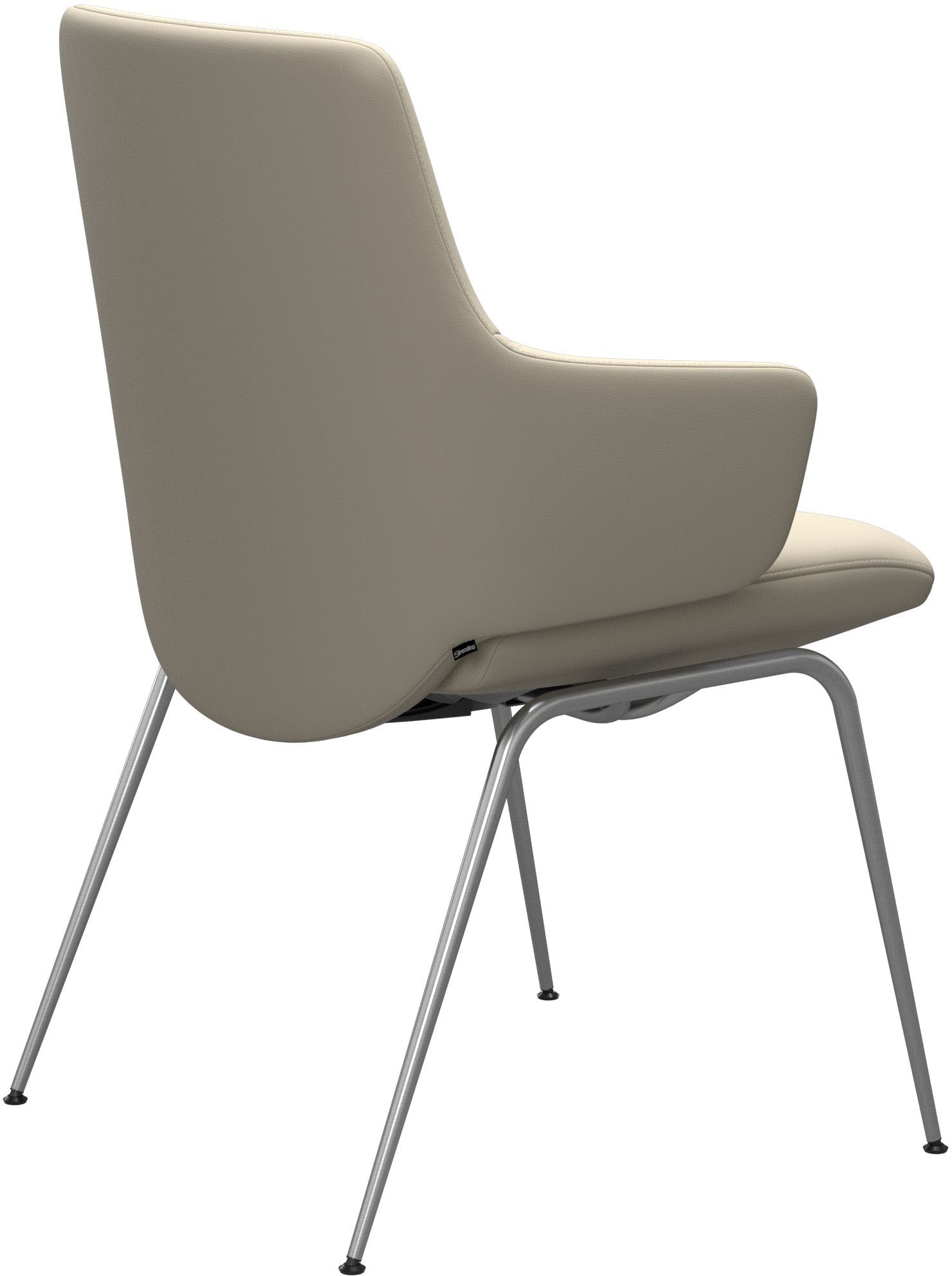 Stressless® Polsterstuhl »Laurel«, Leder BATICK, Low Back mit Armlehne, Größe L, mit Beinen aus Stahl in Chrom glänzend