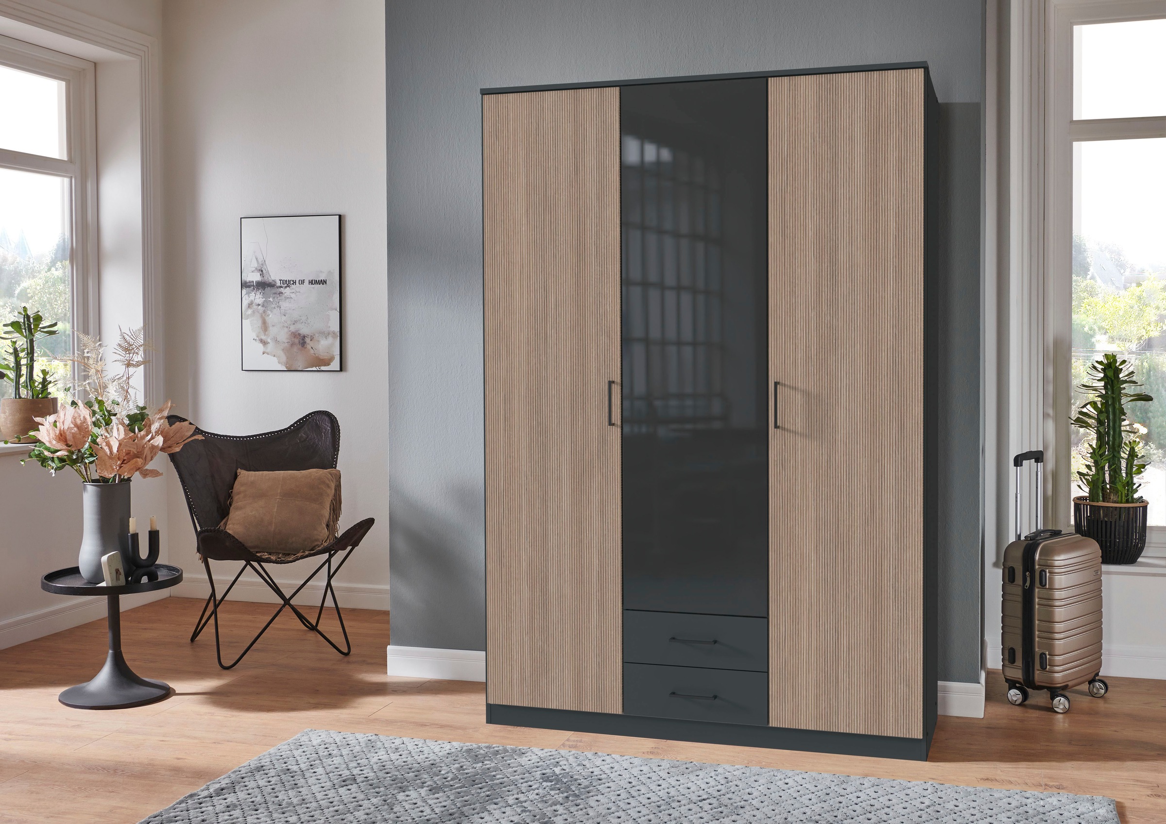 Wimex Kleiderschrank "Fulda, 135 oder 180/58/199cm, 2 Schubladen, Made in G günstig online kaufen