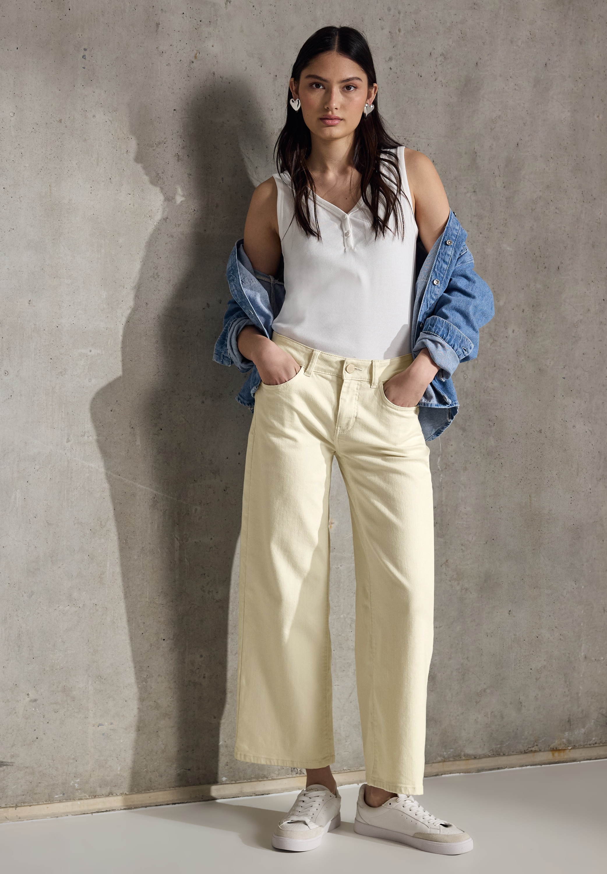 STREET ONE STUDIO Loose-fit-Jeans High Waist