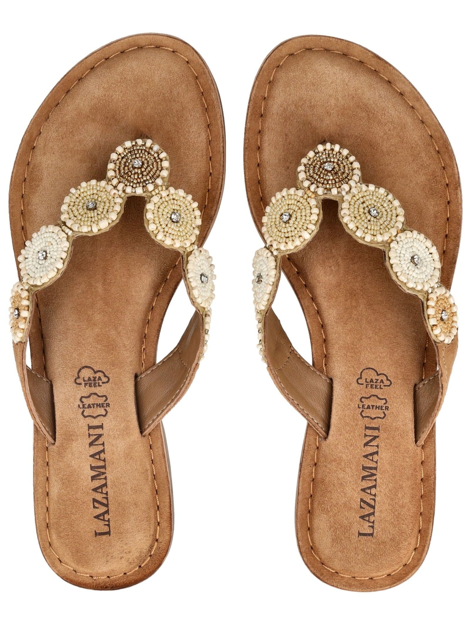 Lazamani Zehentrenner »Lazamani Pantoletten Leder«