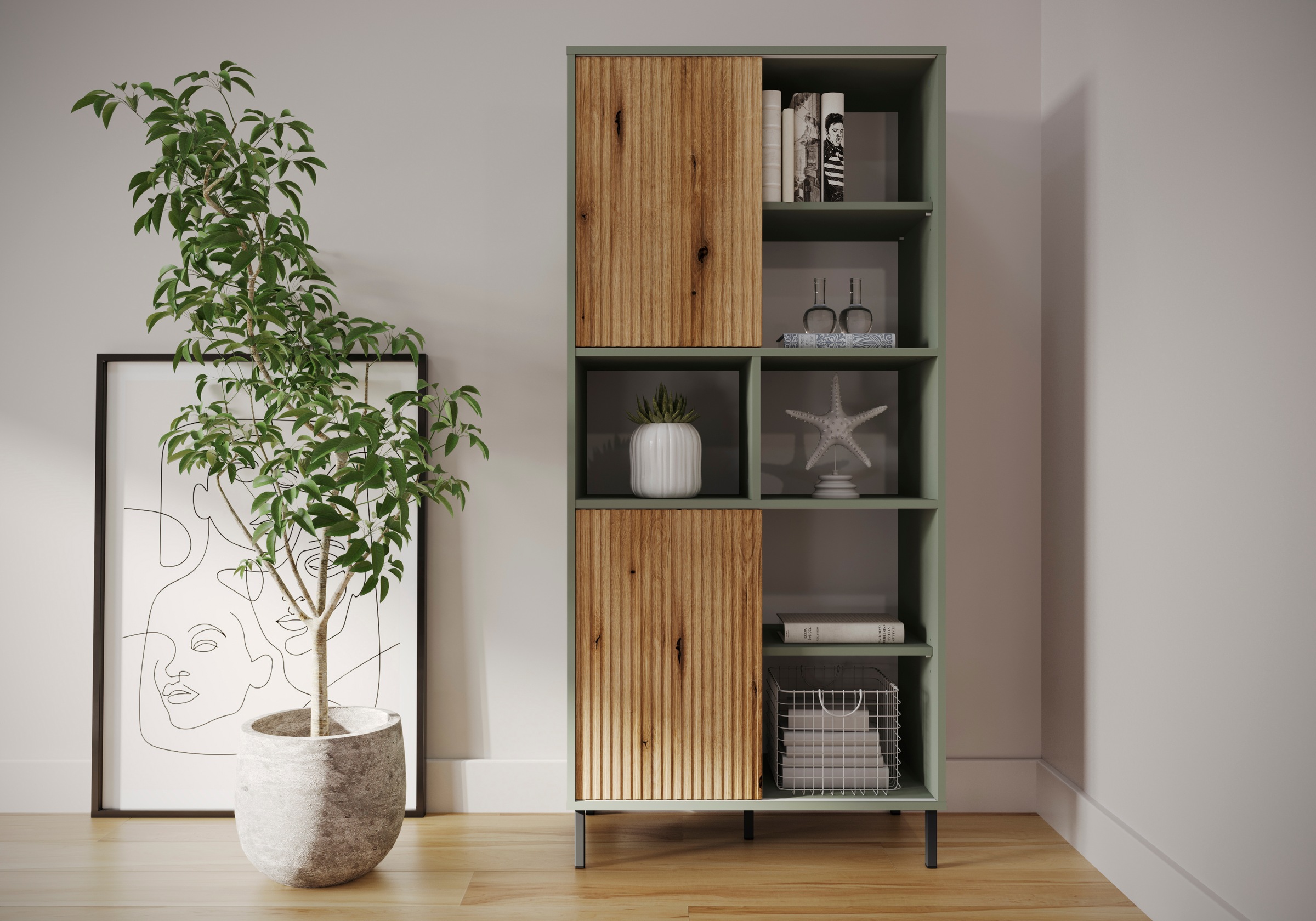 Home affaire Highboard "Pozzi" Höhe ca. 163 cm günstig online kaufen
