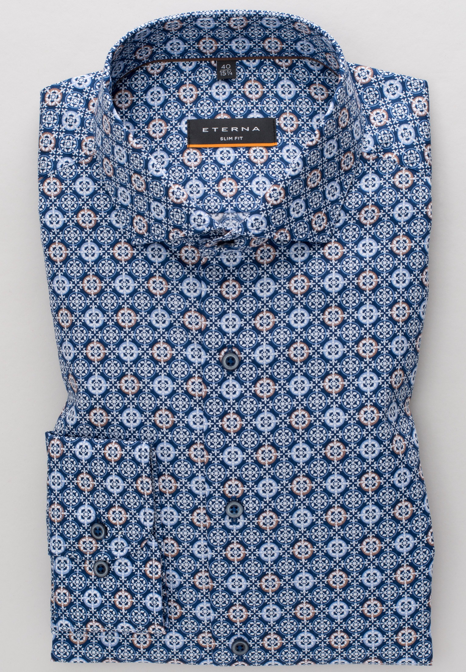 Eterna Langarmhemd »SLIM FIT«, EASY IRON (bügelleicht)