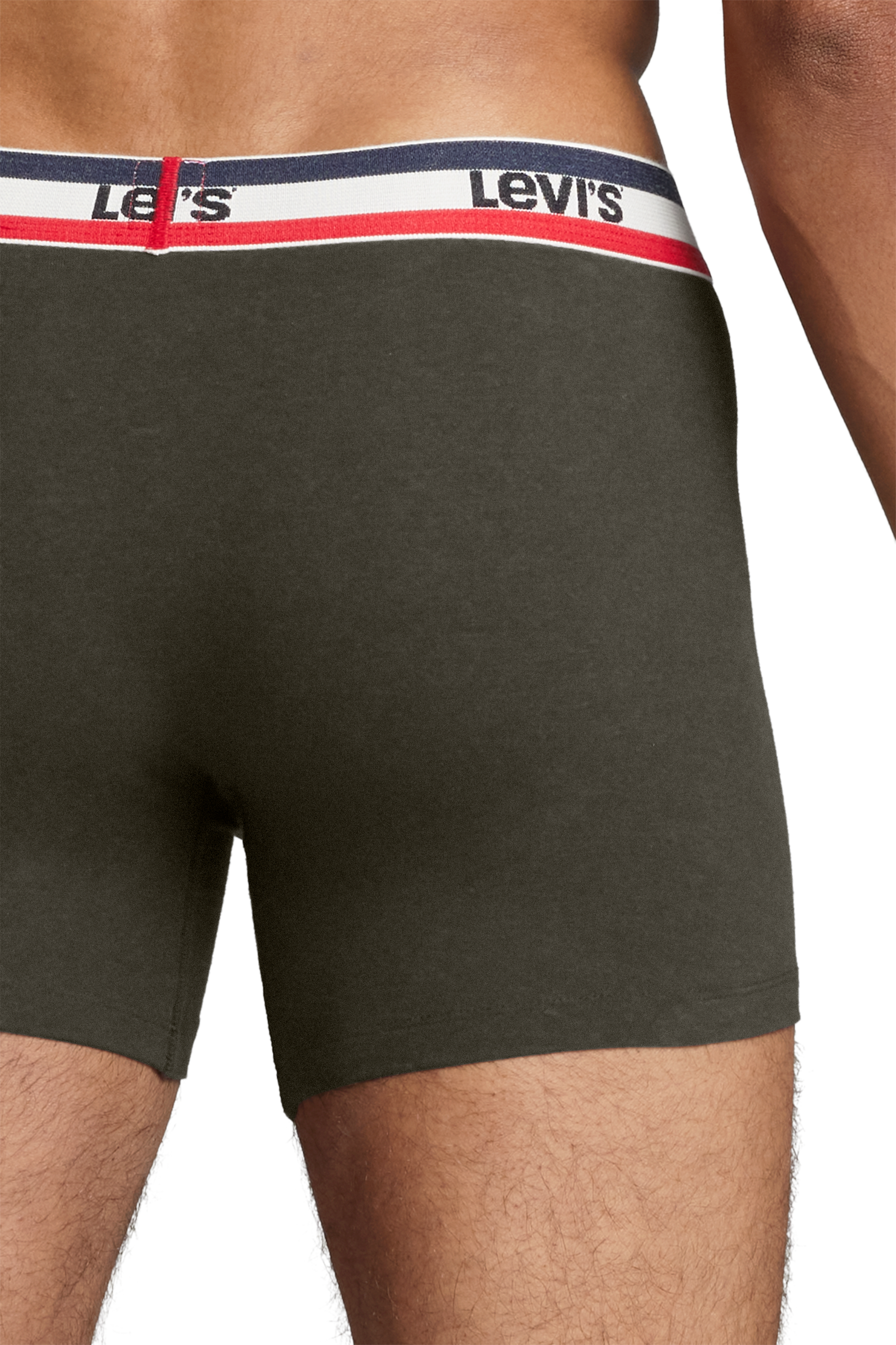 Levi's® Boxershorts »LEVIS MEN SPRTSWR LOGO BOXER BRIEF 3P«, (Packung, 3er Pack), mit breitem Logobund