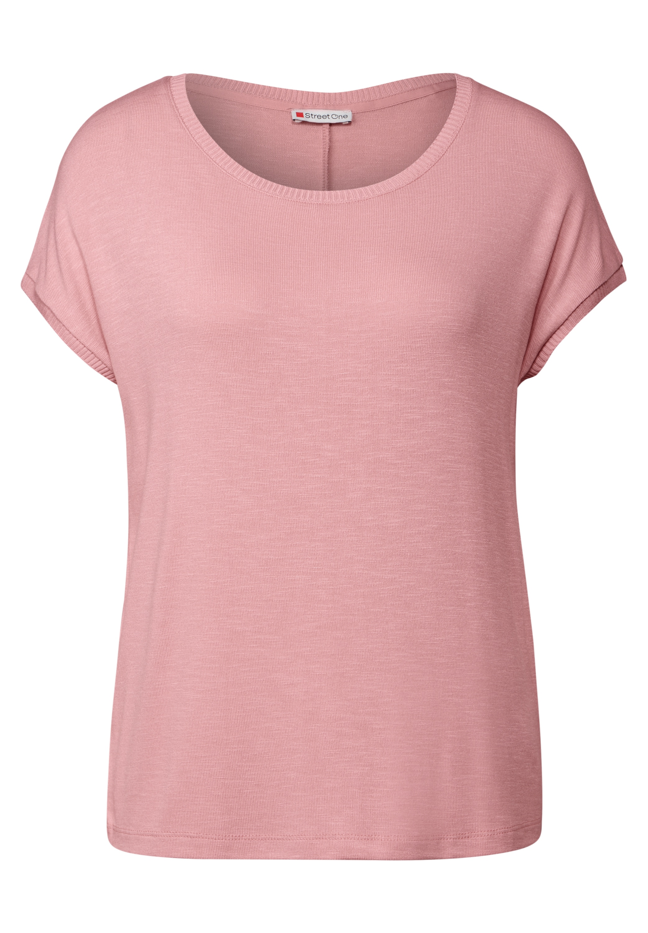 STREET ONE T-Shirt, mit Materialmix