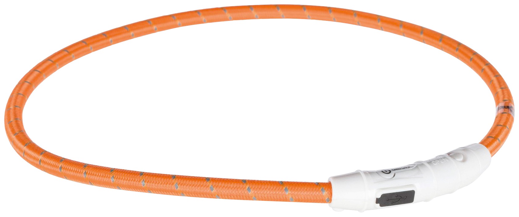 TRIXIE Hunde-Halsband USB Flash, Kunststoff-Nylon, in versch. Größen orange Hundehalsbänder Hund Tierbedarf