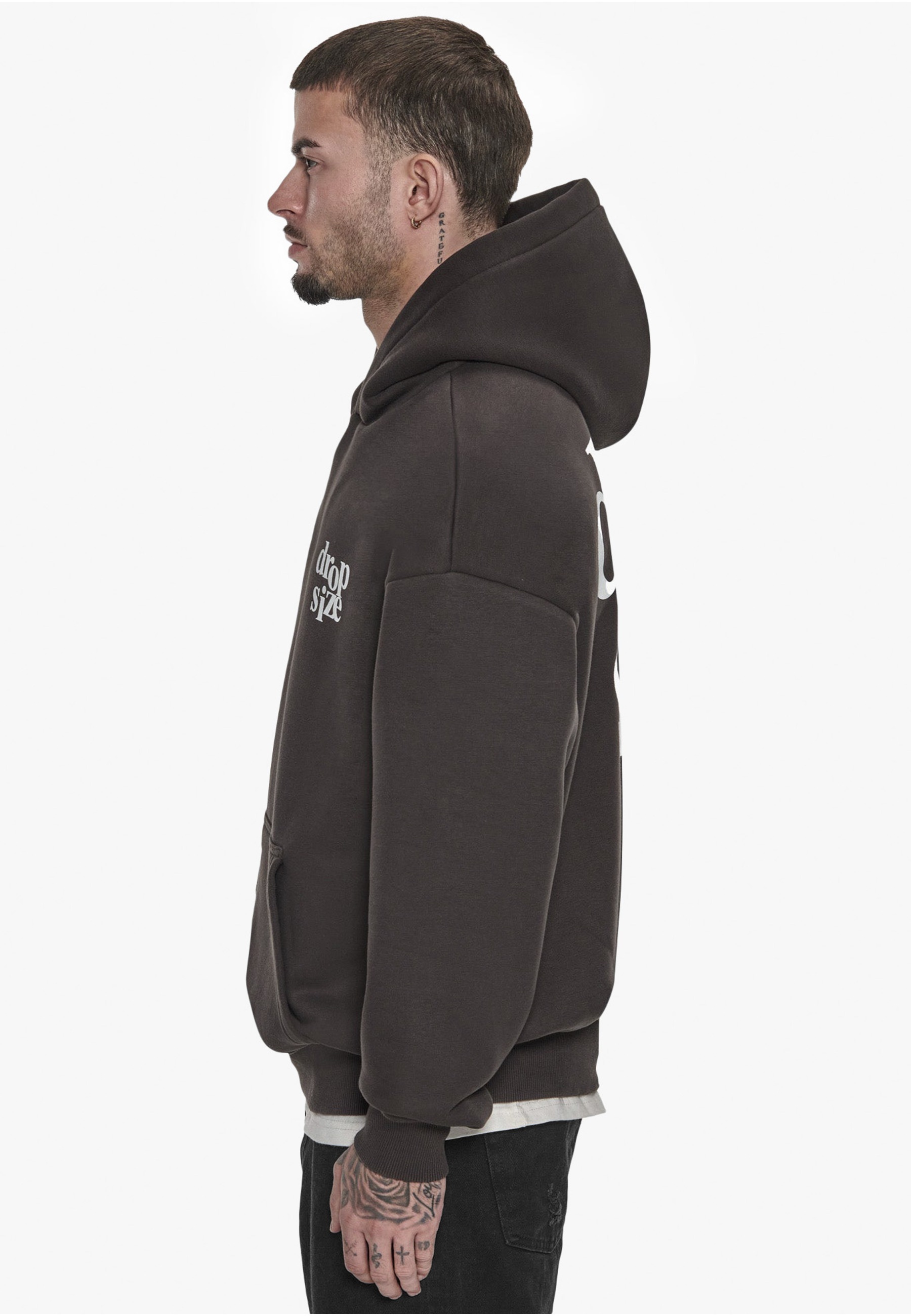 Thumbnail - Dropsize Kapuzenpullover "Dropsize Herren Dropsize Heavy Oversize Letters Hoodie" 1 Stk.