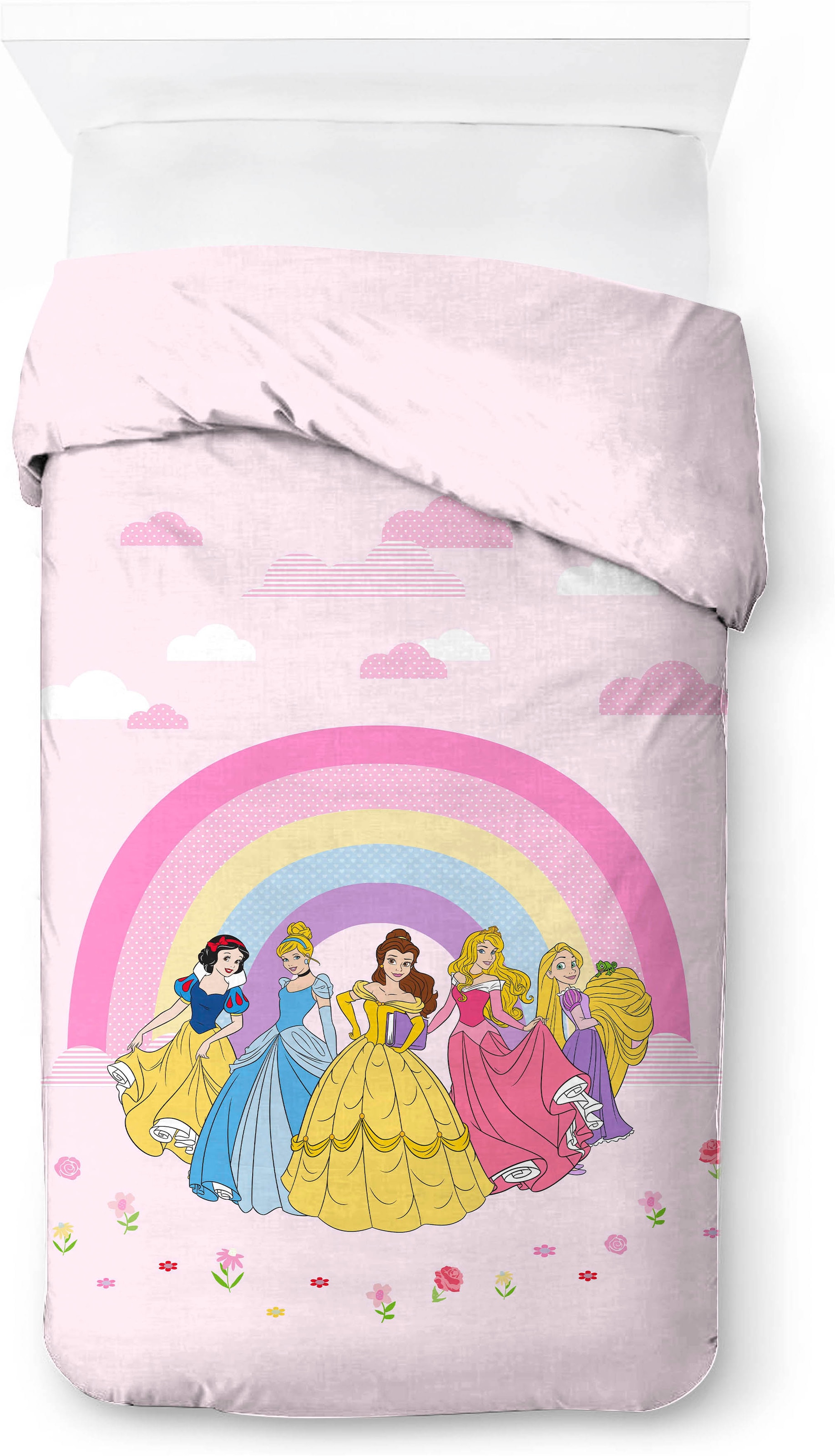Disney Kinderbettwäsche »Disney Princess Rainbow« 2 100% Baumwolle